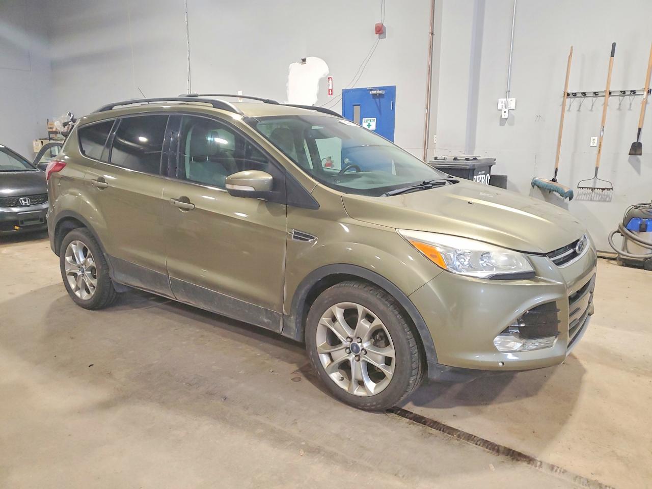 2013 Ford Escape Sel Green vin: 1FMCU9H9XDUB57635