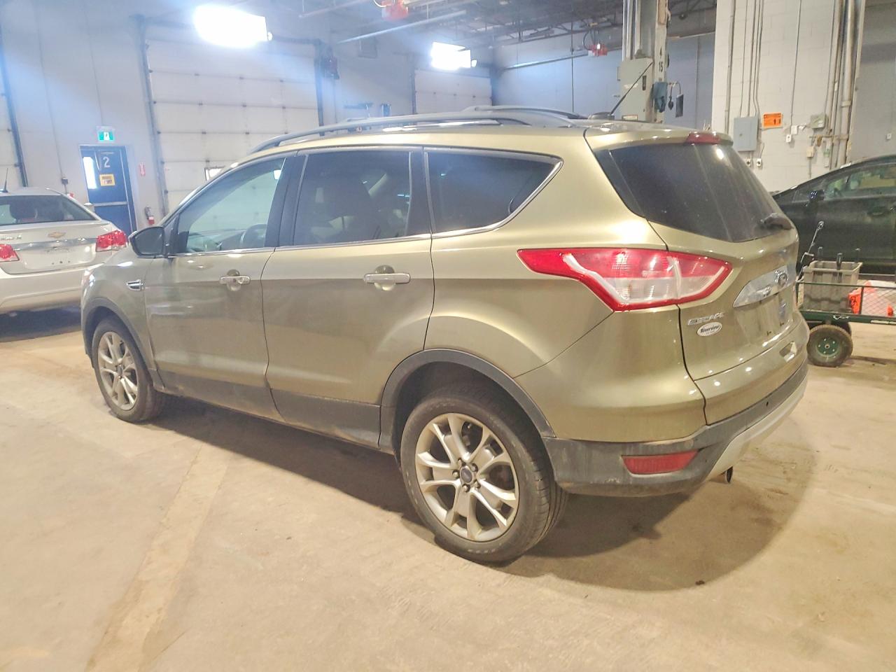 2013 Ford Escape Sel Green vin: 1FMCU9H9XDUB57635