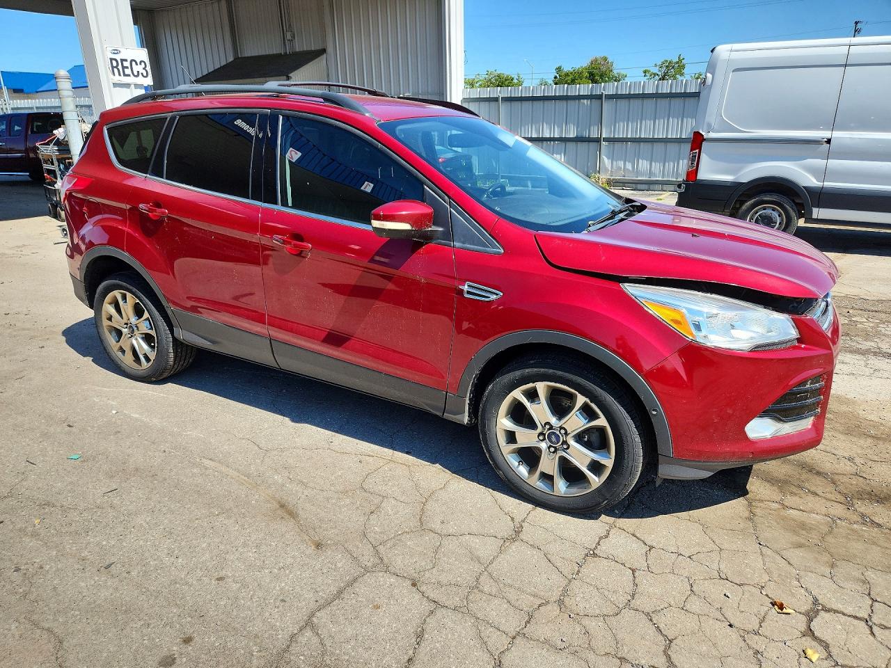 2013 Ford Escape Sel Красный vin: 1FMCU9H9XDUD44972