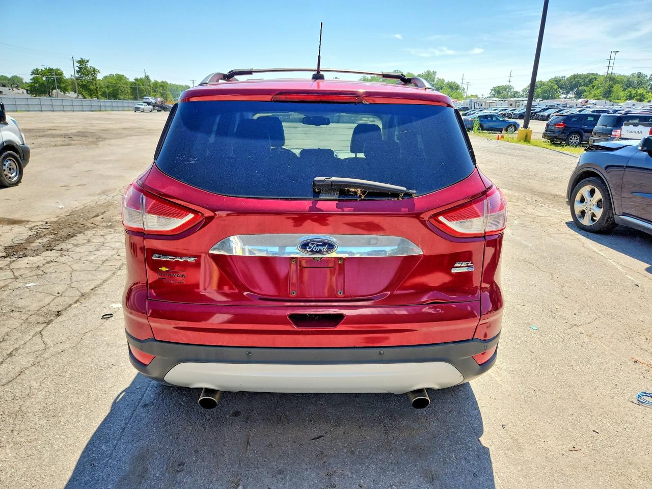 2013 Ford Escape Sel Красный vin: 1FMCU9H9XDUD44972
