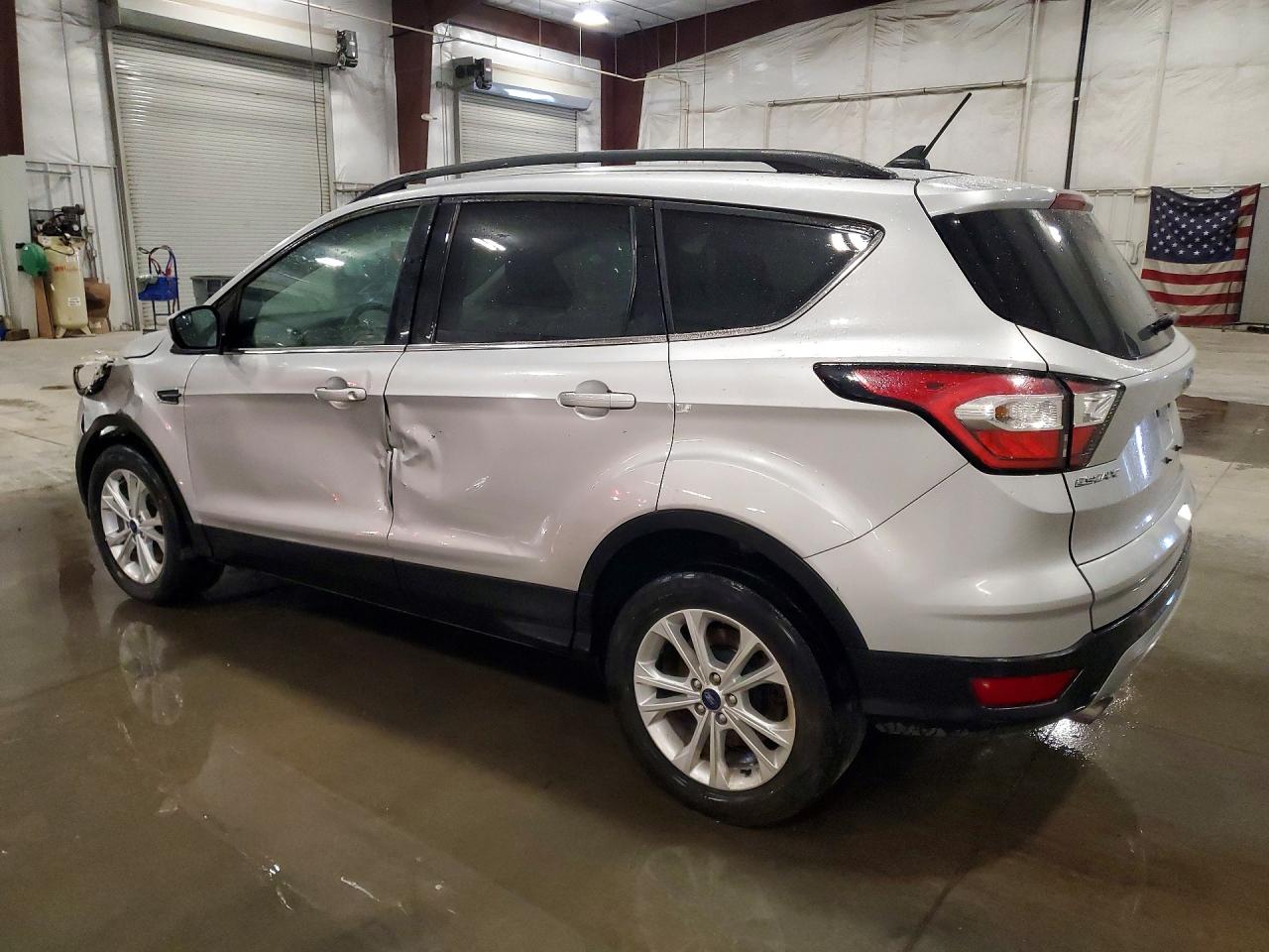 2018 Ford Escape Sel Silver vin: 1FMCU9HD0JUB43906