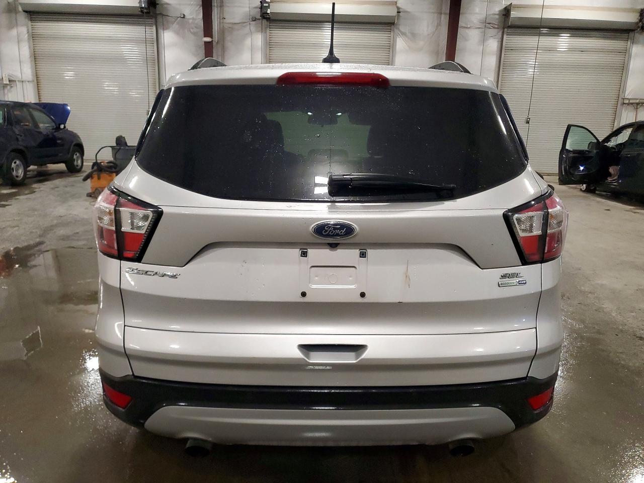 2018 Ford Escape Sel Silver vin: 1FMCU9HD0JUB43906