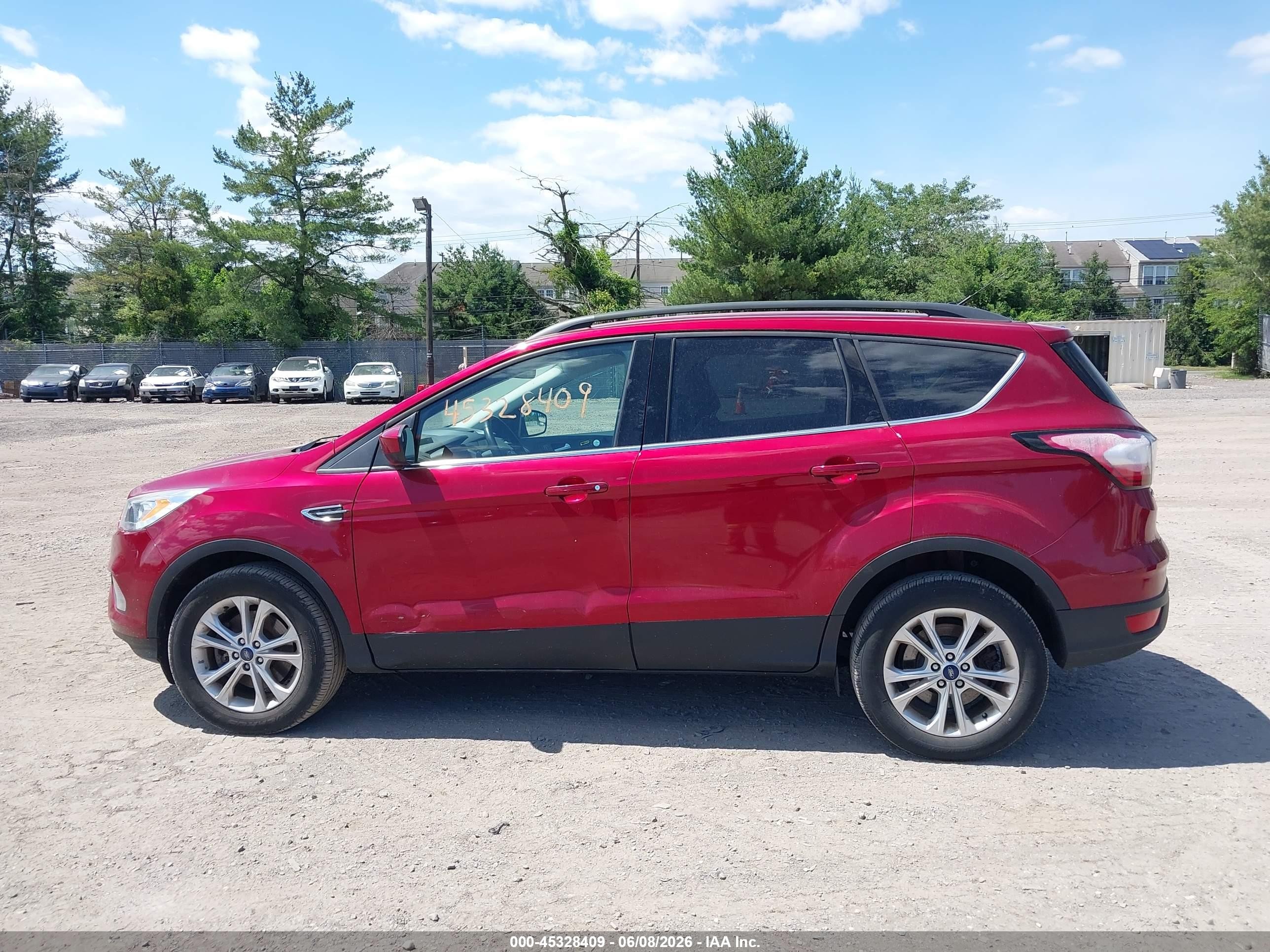 2018 Ford Escape Sel Red vin: 1FMCU9HD1JUB86599