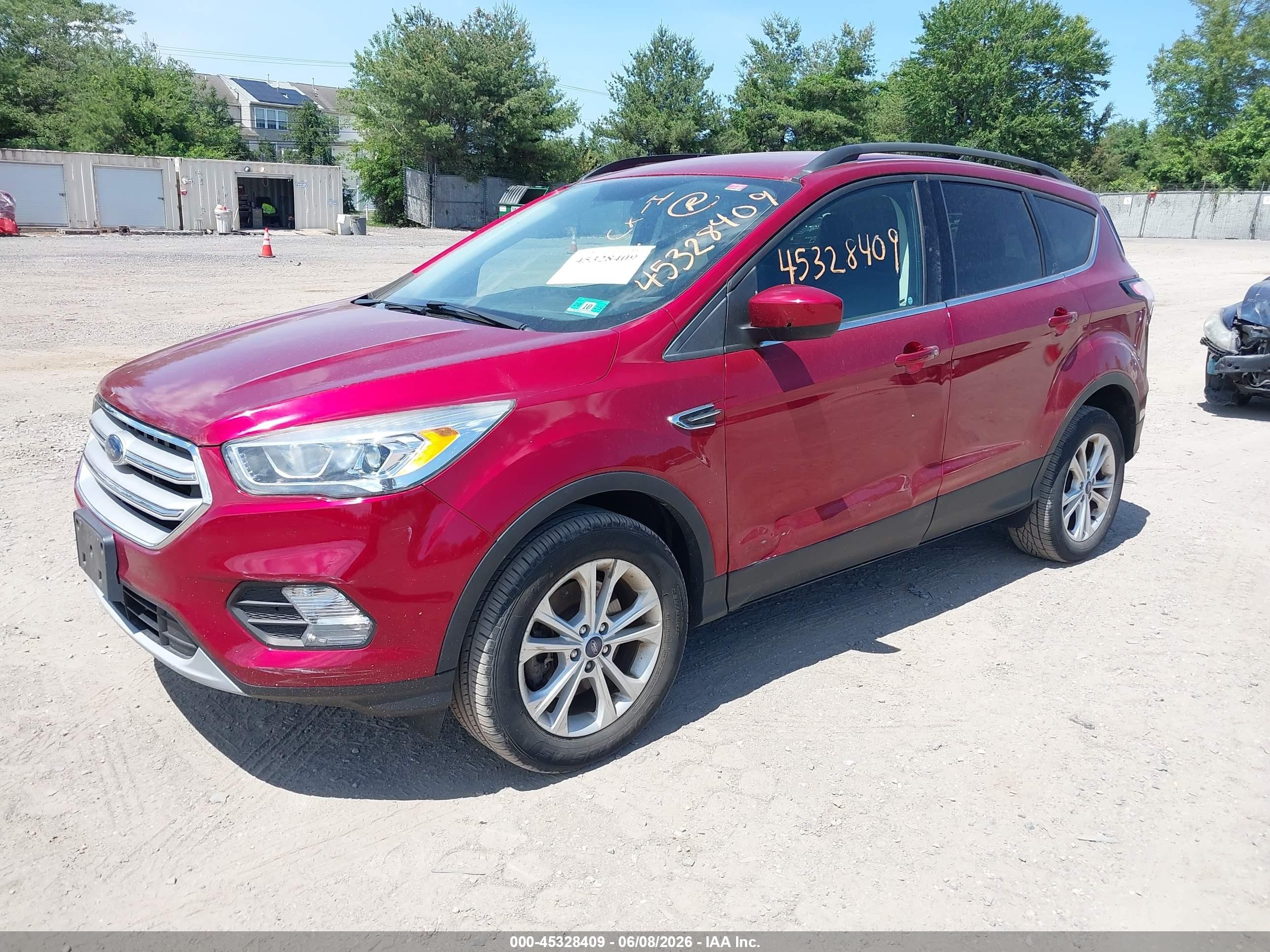 2018 Ford Escape Sel Red vin: 1FMCU9HD1JUB86599