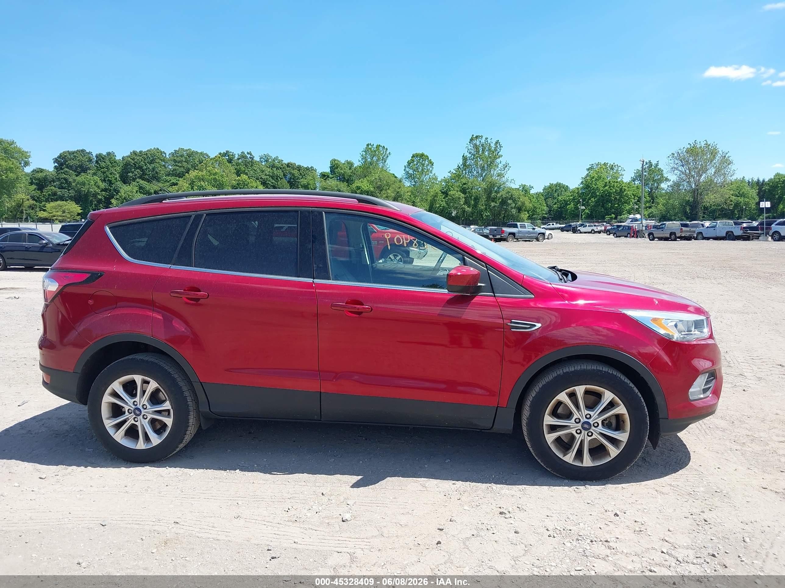 2018 Ford Escape Sel Red vin: 1FMCU9HD1JUB86599