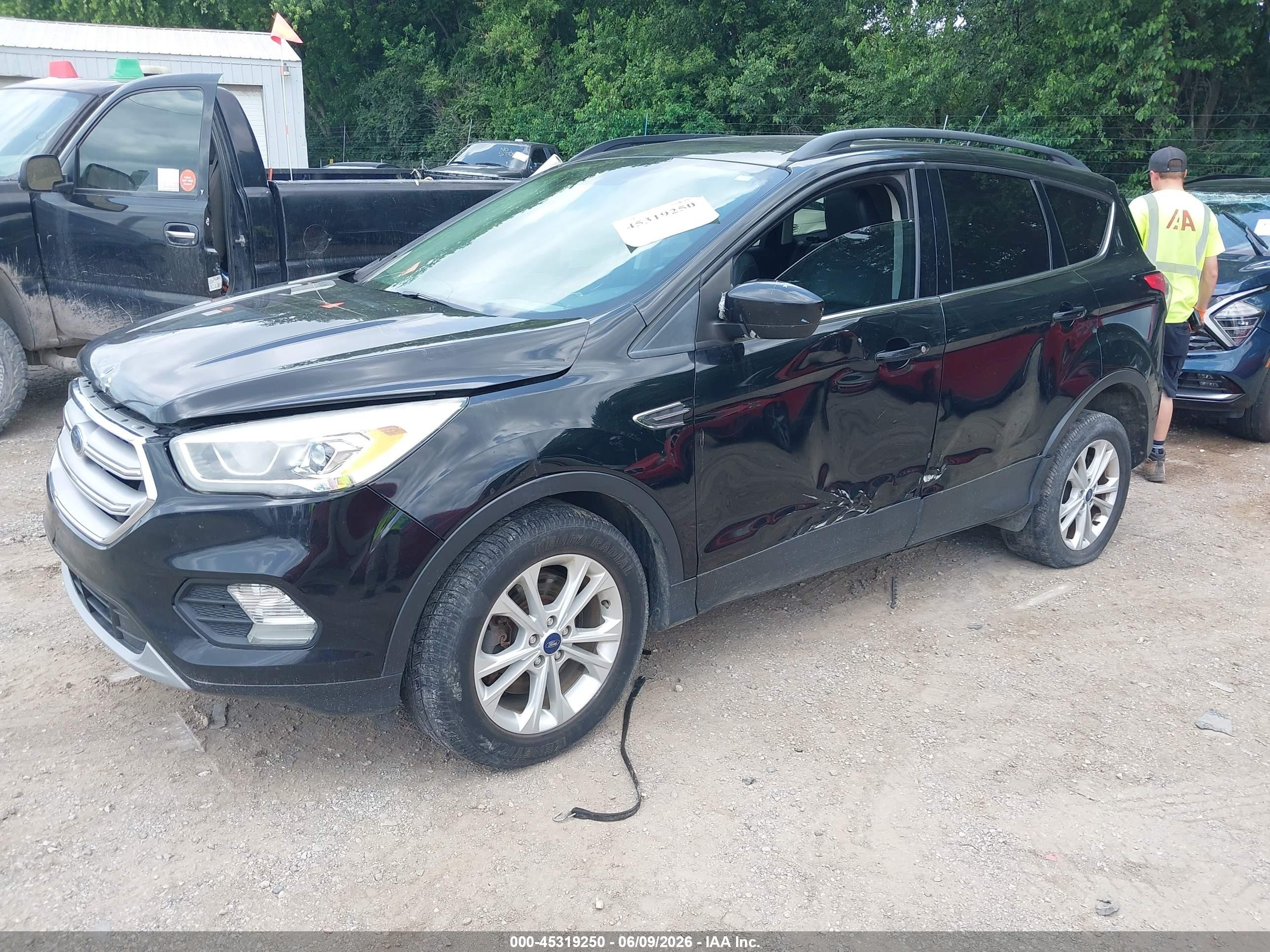 2018 Ford Escape Sel Black vin: 1FMCU9HD1JUC81874