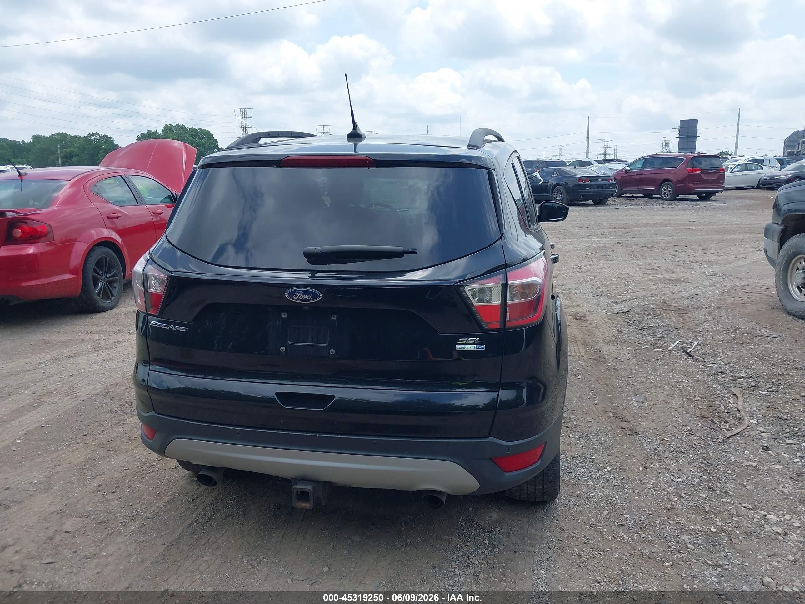 2018 Ford Escape Sel Black vin: 1FMCU9HD1JUC81874