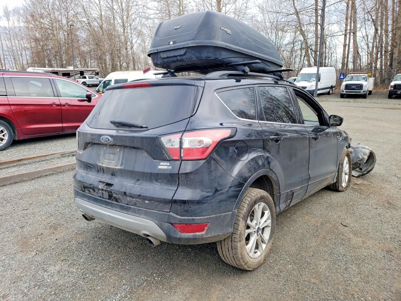 2018 Ford Escape Sel Black vin: 1FMCU9HD2JUB88569
