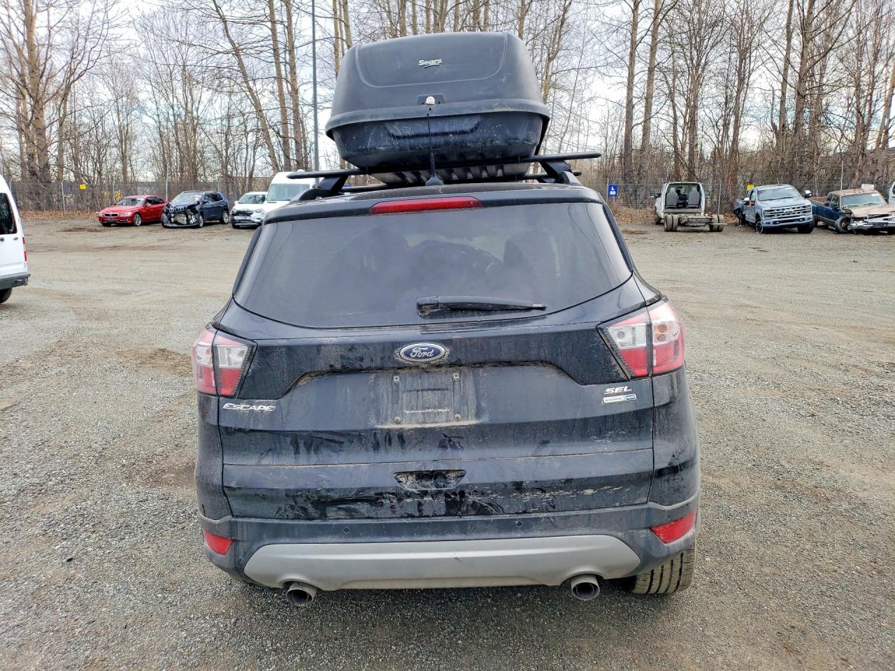 2018 Ford Escape Sel Black vin: 1FMCU9HD2JUB88569