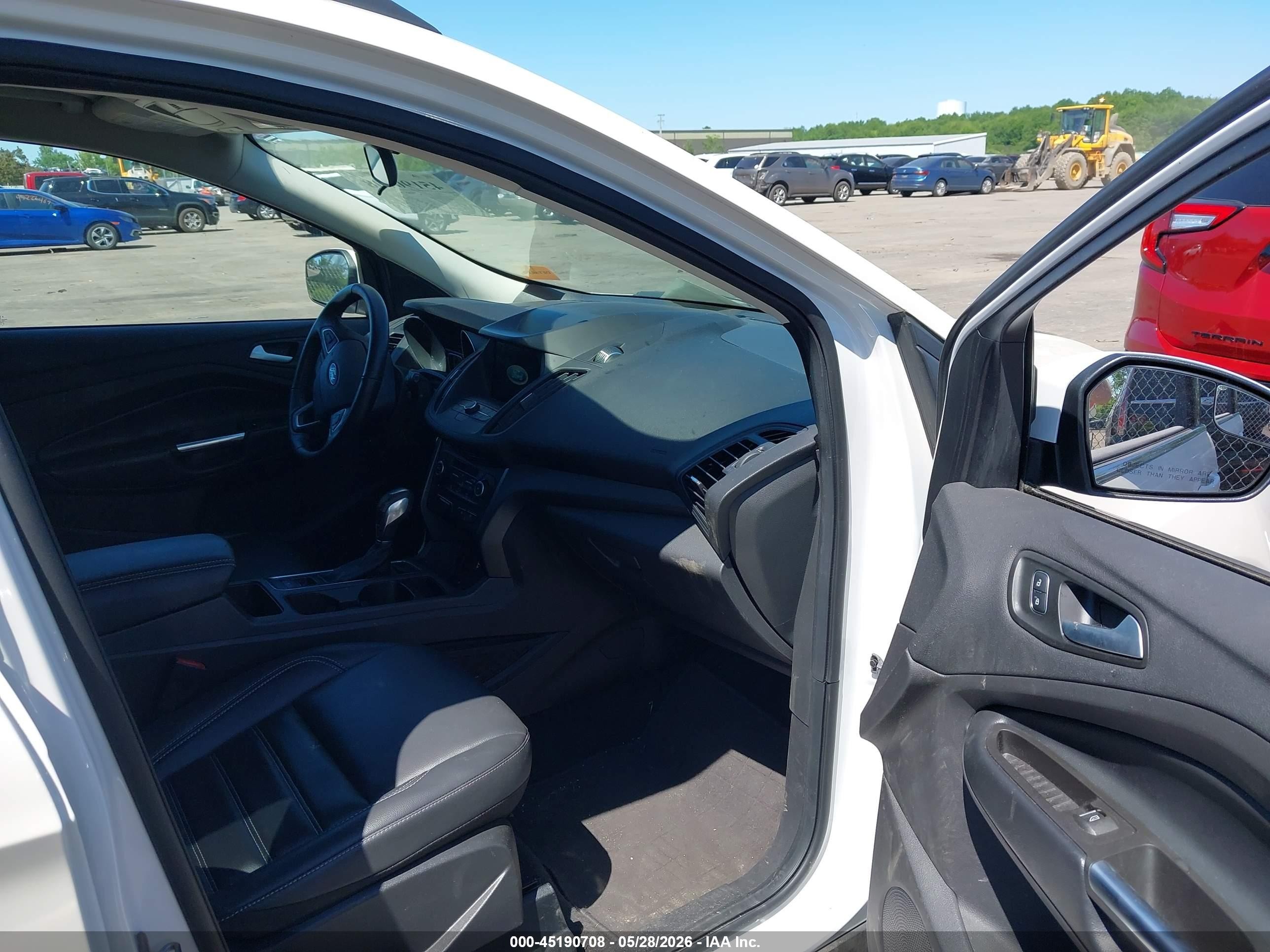 2019 Ford Escape Sel White vin: 1FMCU9HD2KUA91647
