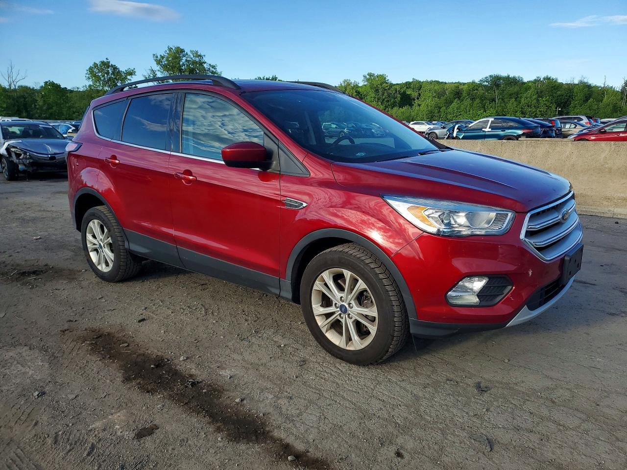 2018 Ford Escape Sel Red vin: 1FMCU9HD3JUC43322