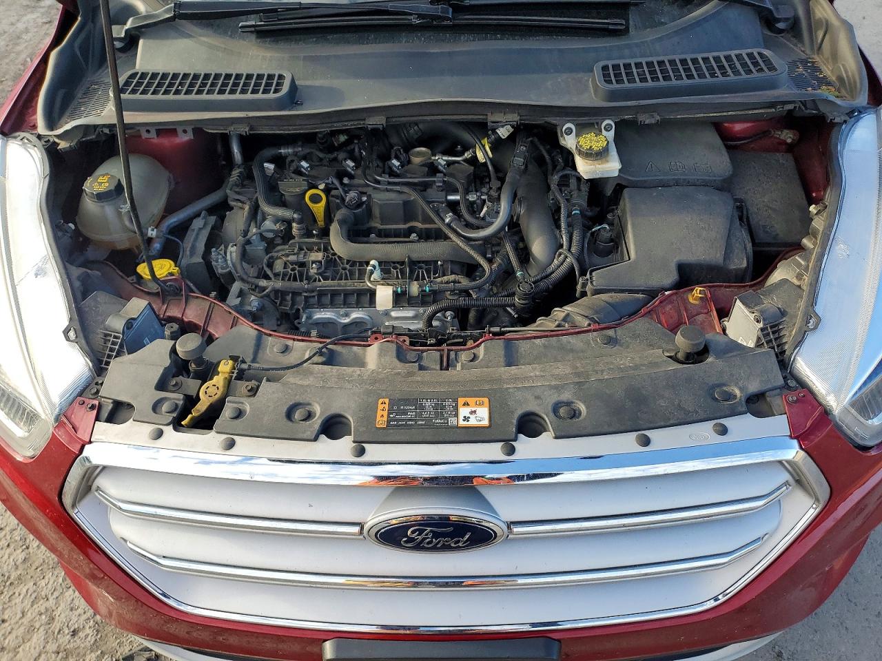 2018 Ford Escape Sel Red vin: 1FMCU9HD3JUC43322