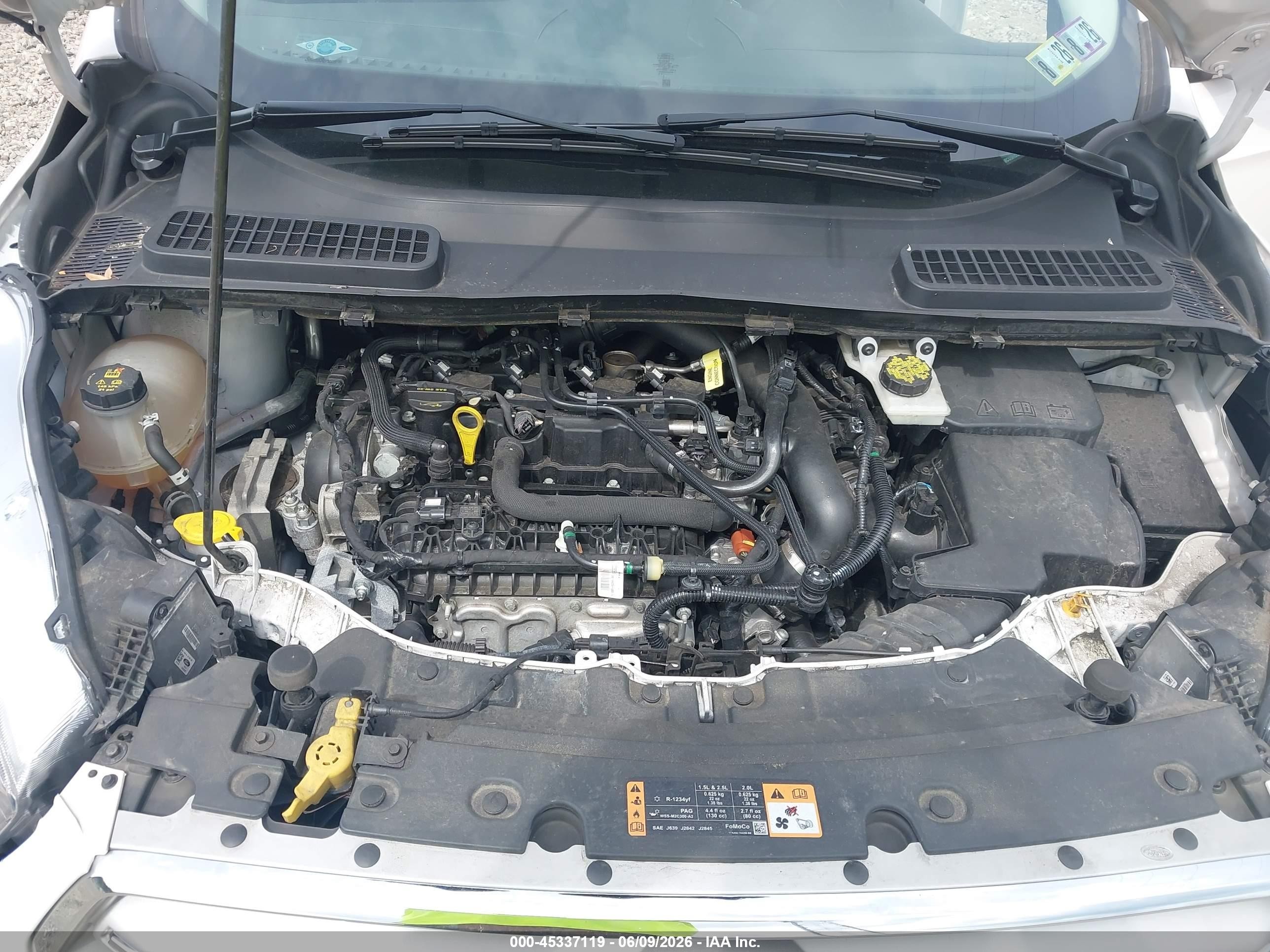 2019 Ford Escape Sel White vin: 1FMCU9HD3KUA94119