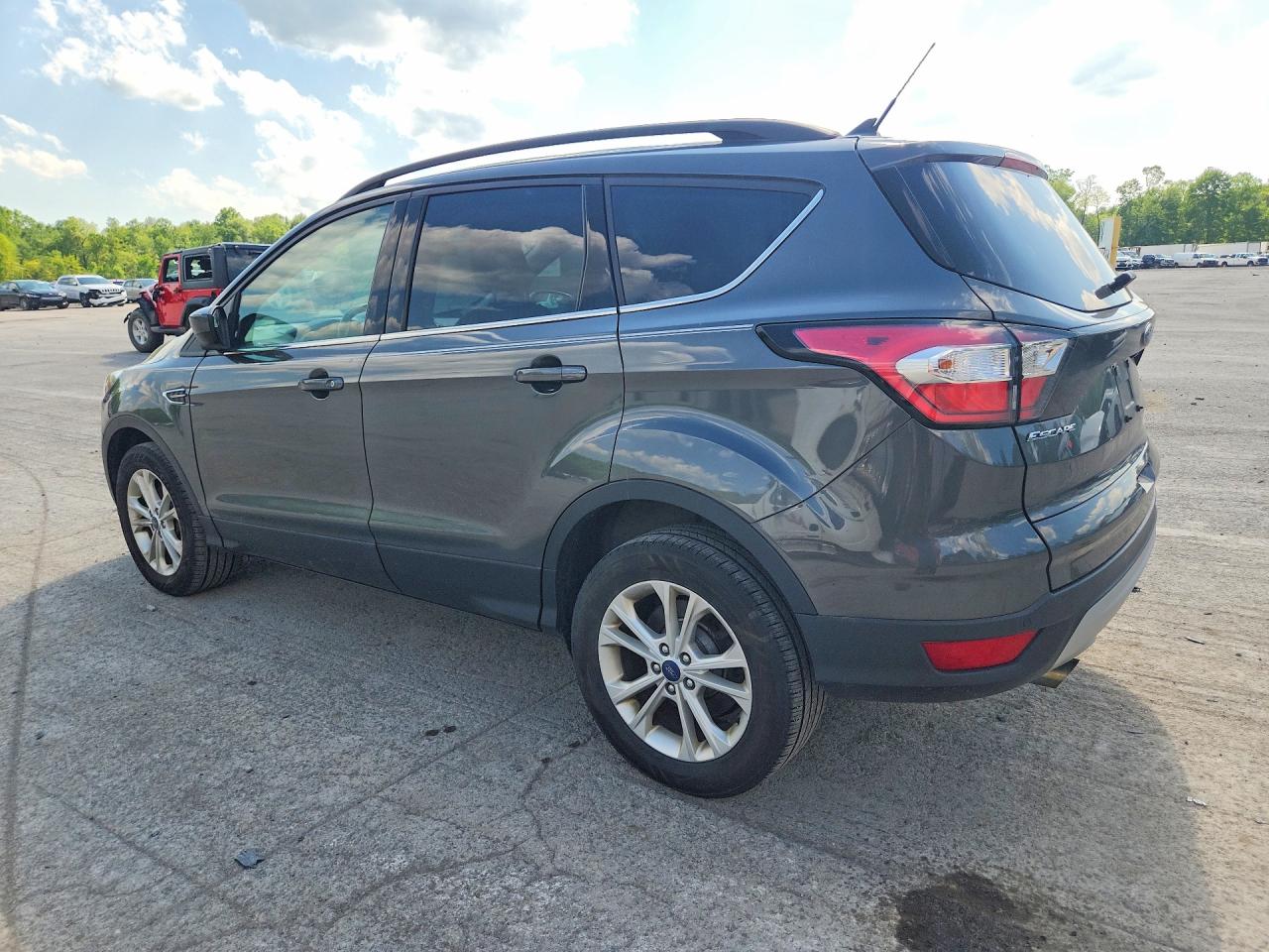 2018 Ford Escape Sel Gray vin: 1FMCU9HD4JUB59364