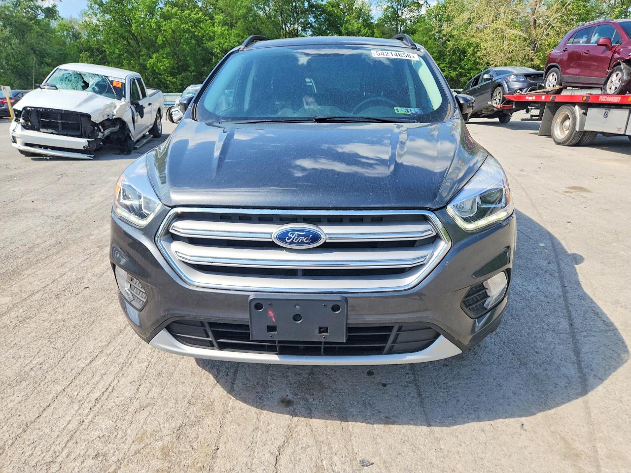2018 Ford Escape Sel Gray vin: 1FMCU9HD4JUB59364