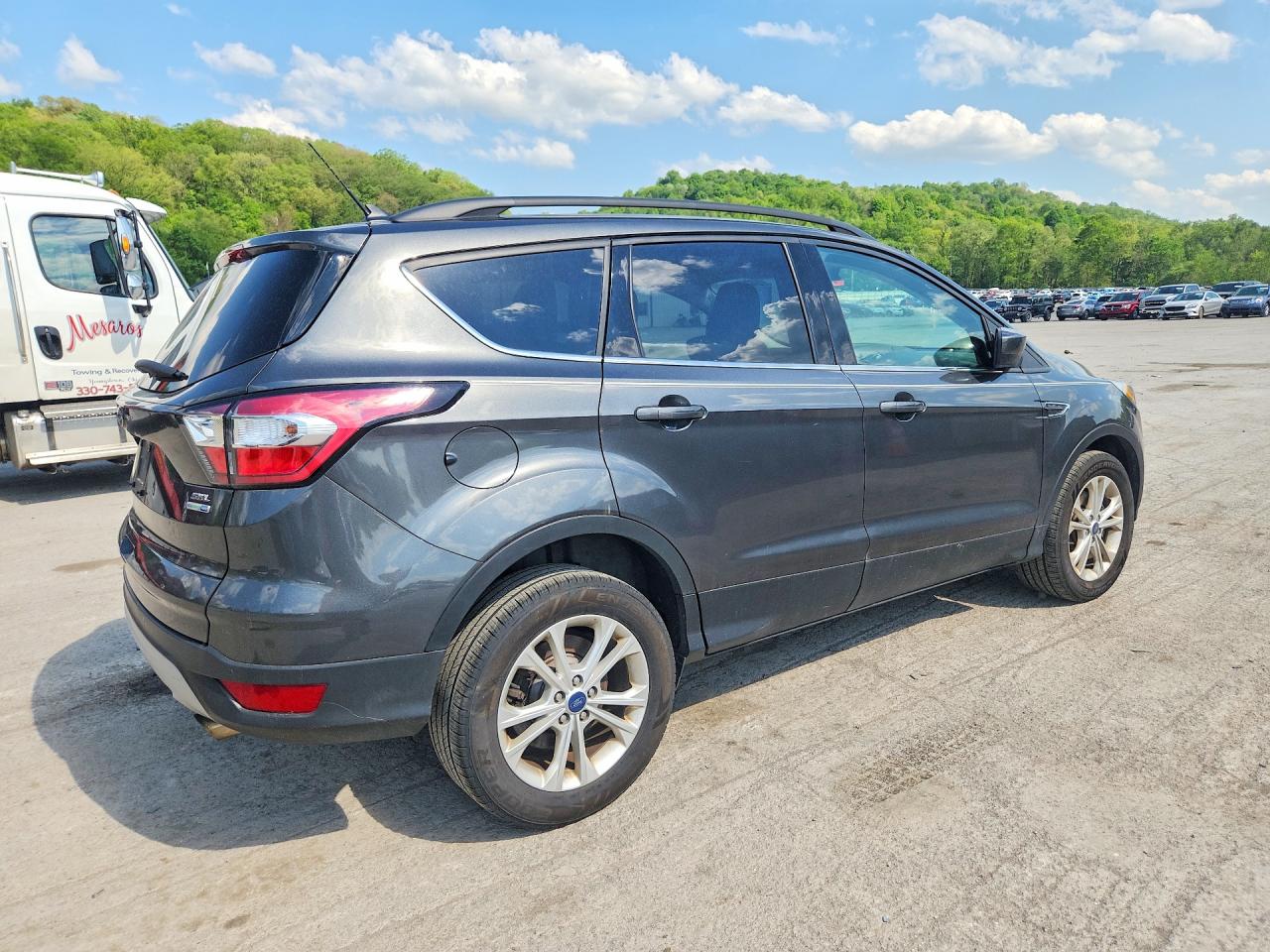 2018 Ford Escape Sel Gray vin: 1FMCU9HD4JUB59364