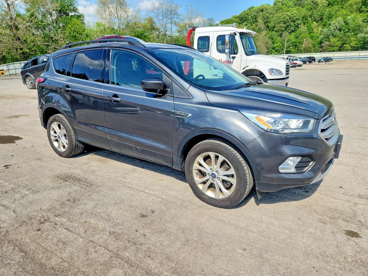 2018 Ford Escape Sel Gray vin: 1FMCU9HD4JUB59364
