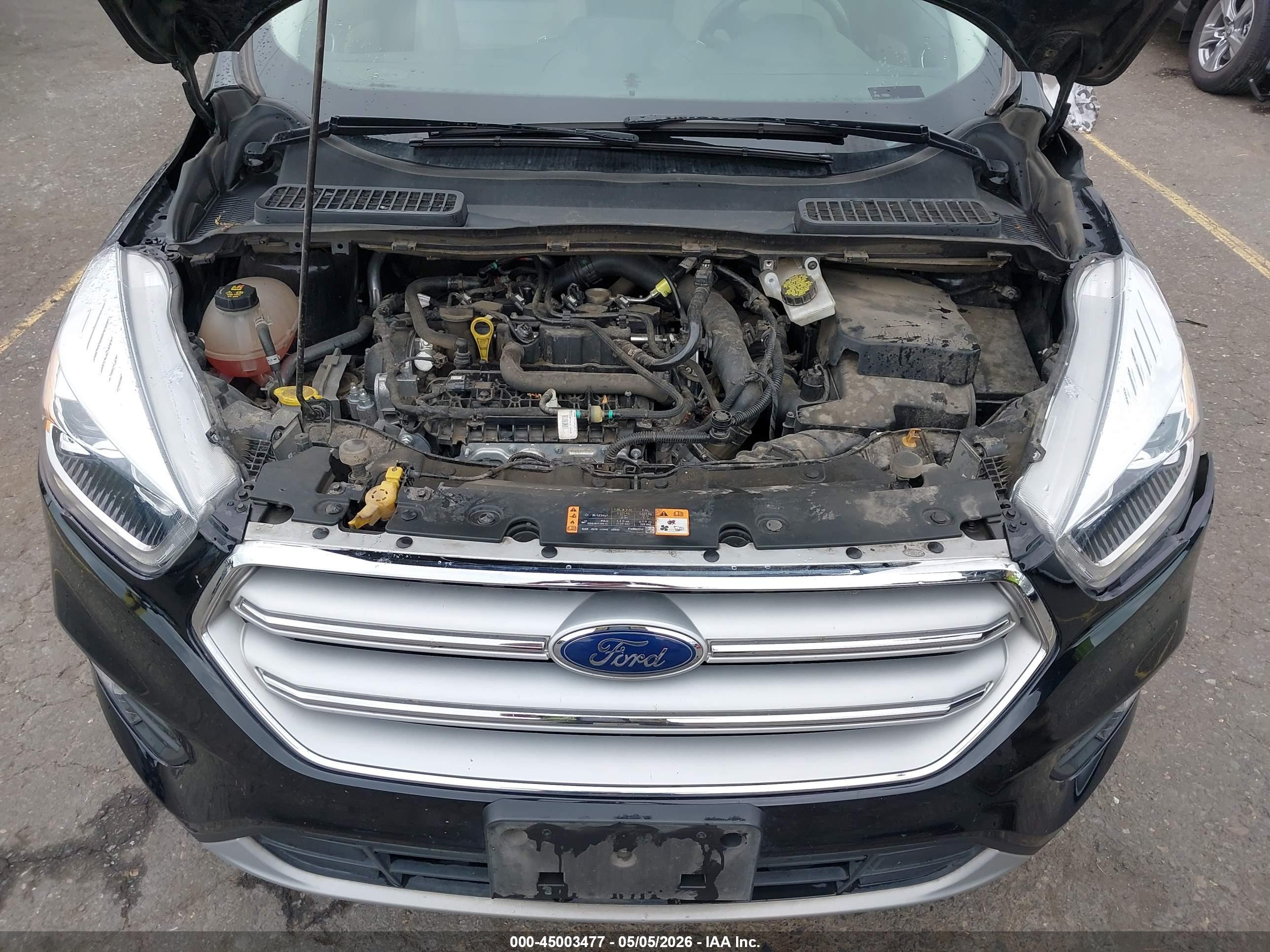 2019 Ford Escape Sel Черный vin: 1FMCU9HD4KUC33190