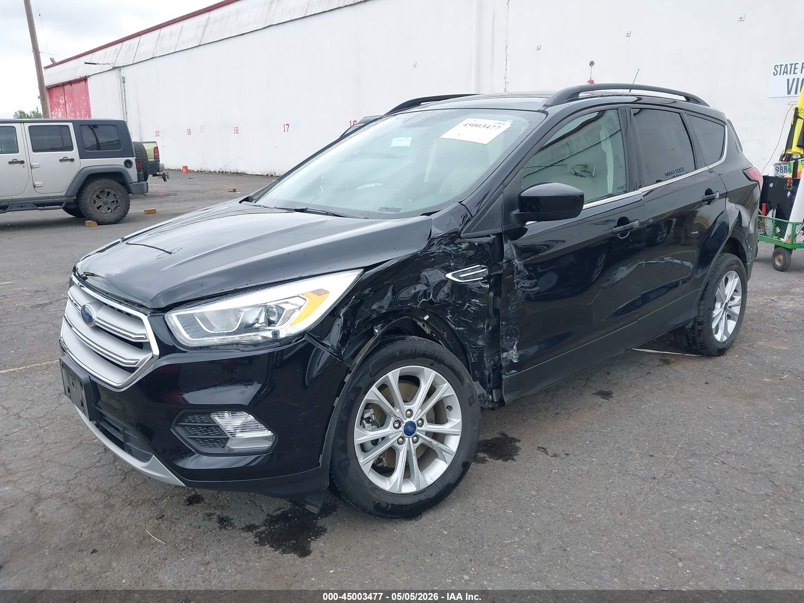 2019 Ford Escape Sel Черный vin: 1FMCU9HD4KUC33190