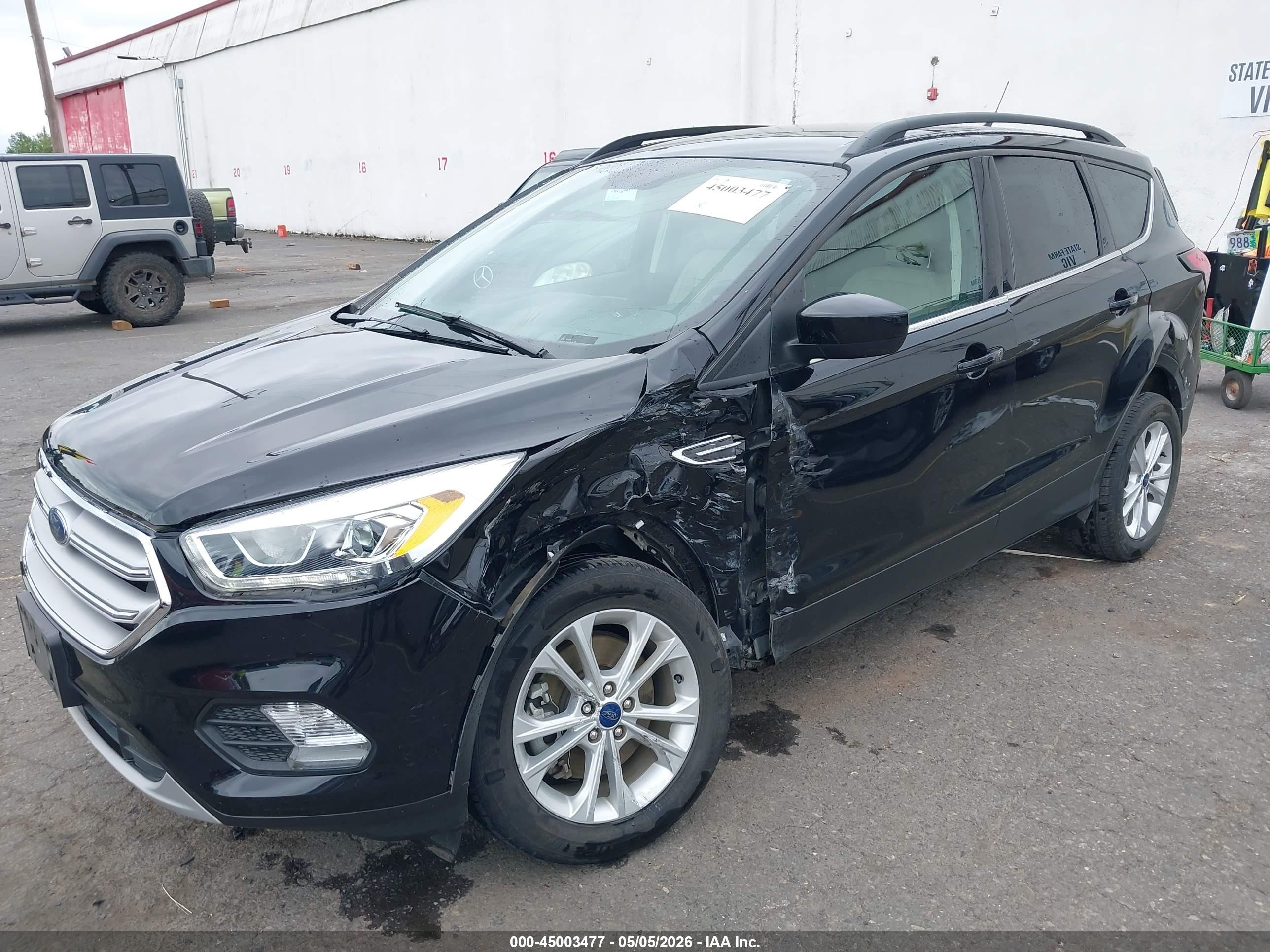 2019 Ford Escape Sel Черный vin: 1FMCU9HD4KUC33190