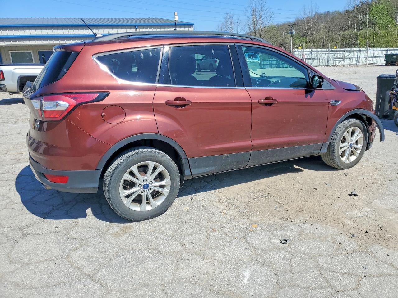 2018 Ford Escape Sel Brown vin: 1FMCU9HD5JUB07631
