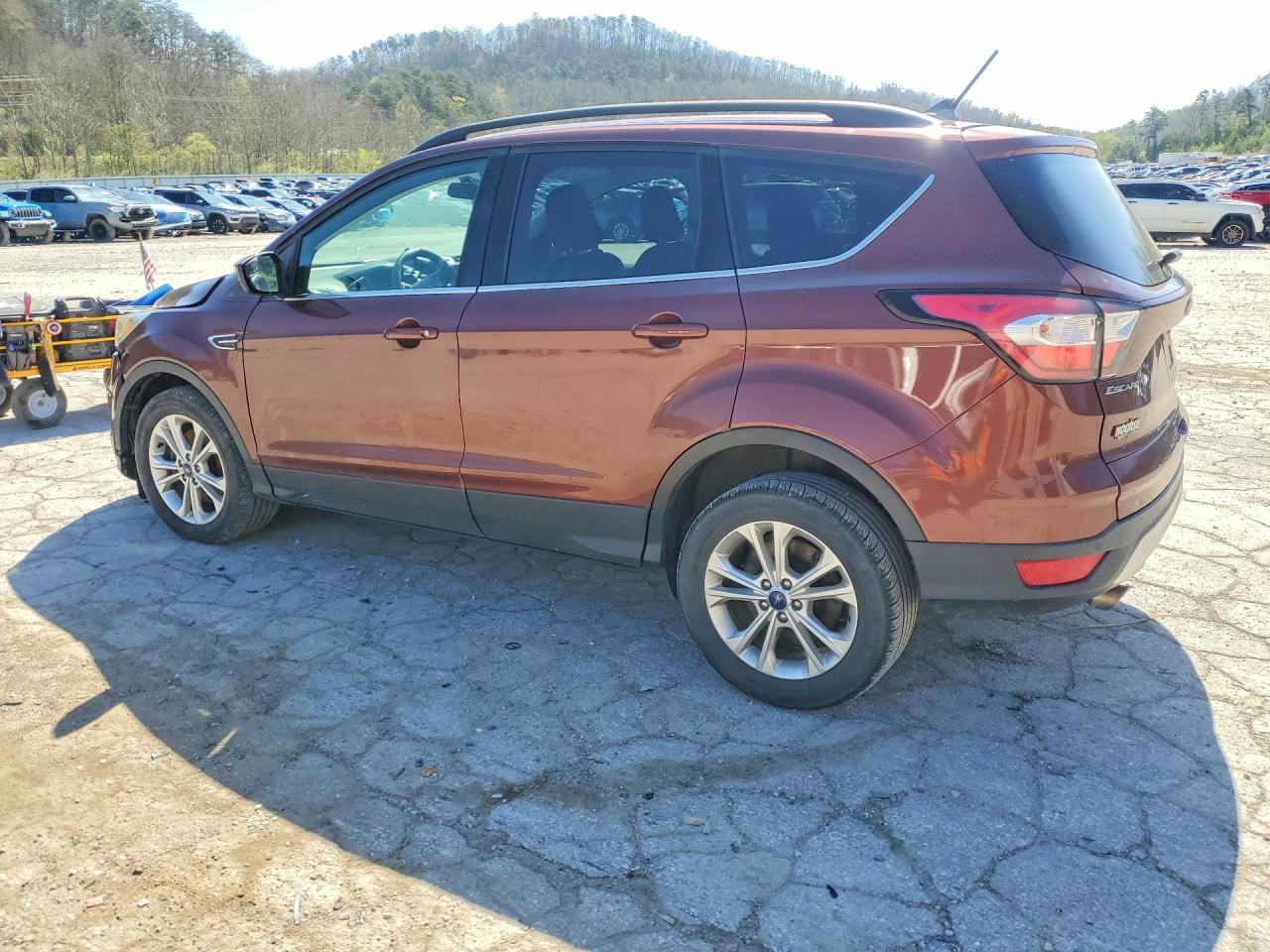 2018 Ford Escape Sel Brown vin: 1FMCU9HD5JUB07631