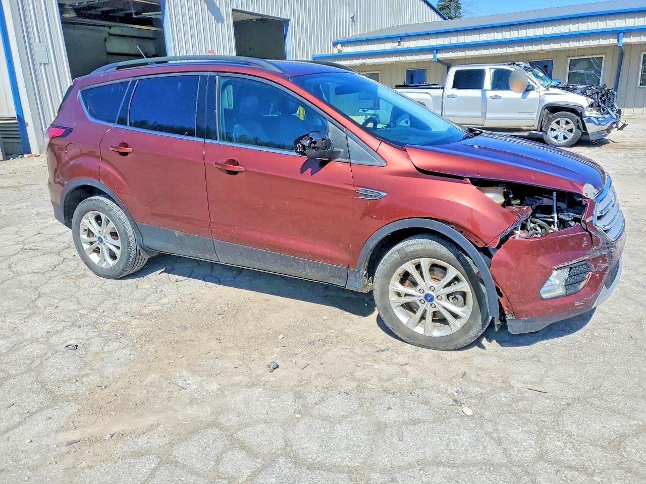 2018 Ford Escape Sel Brown vin: 1FMCU9HD5JUB07631