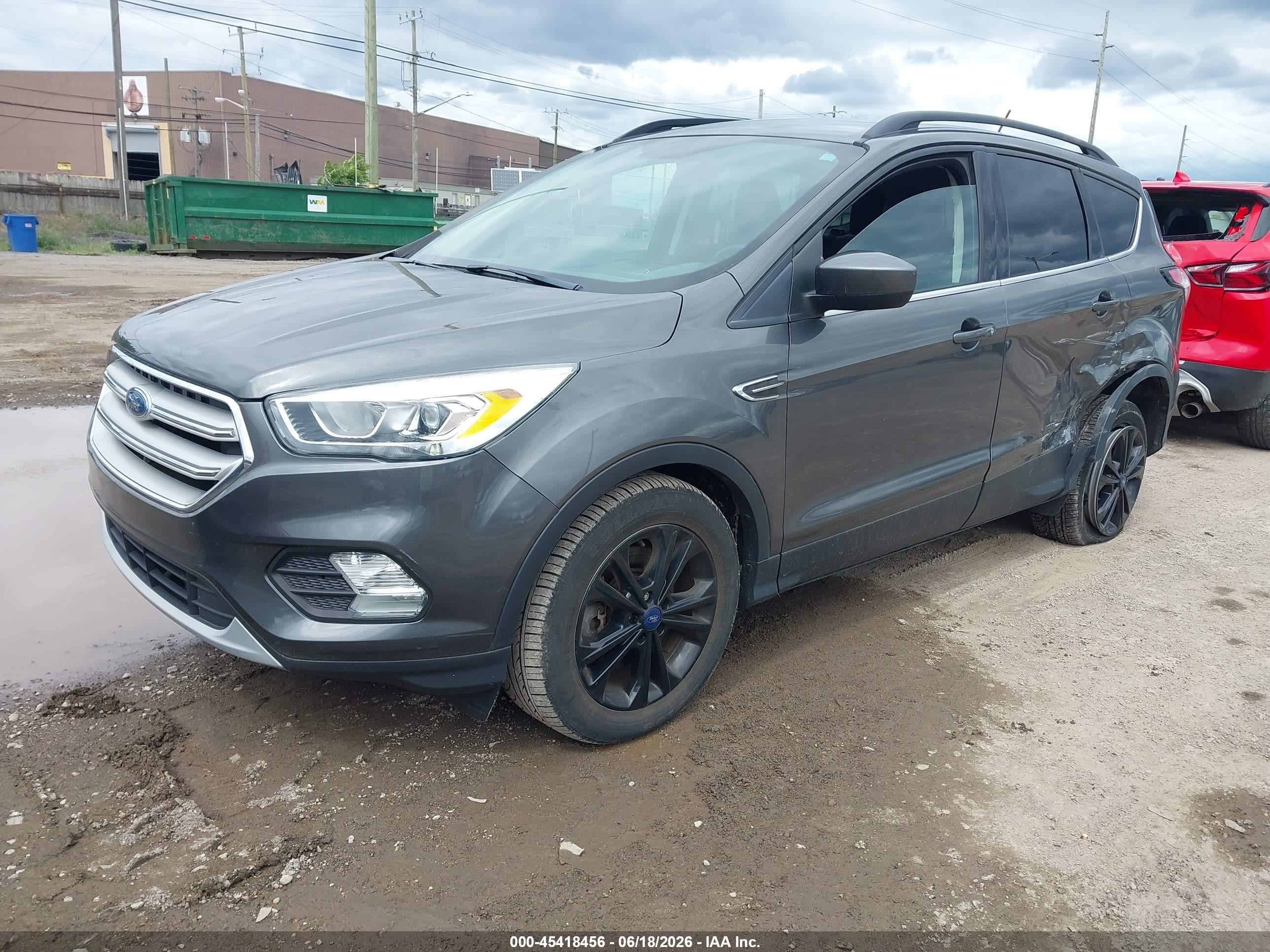 2018 Ford Escape Sel Gray vin: 1FMCU9HD5JUB30861