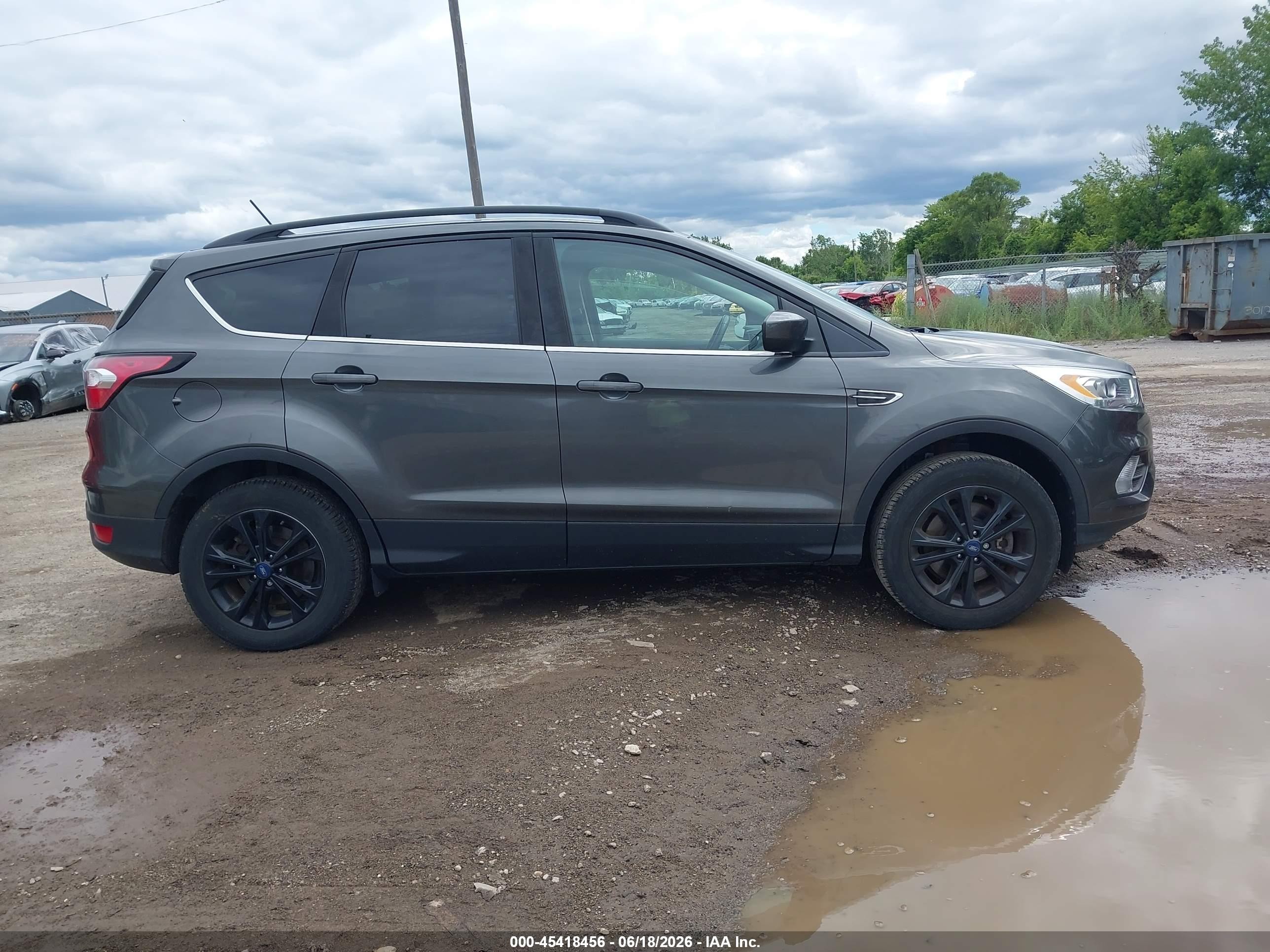 2018 Ford Escape Sel Gray vin: 1FMCU9HD5JUB30861