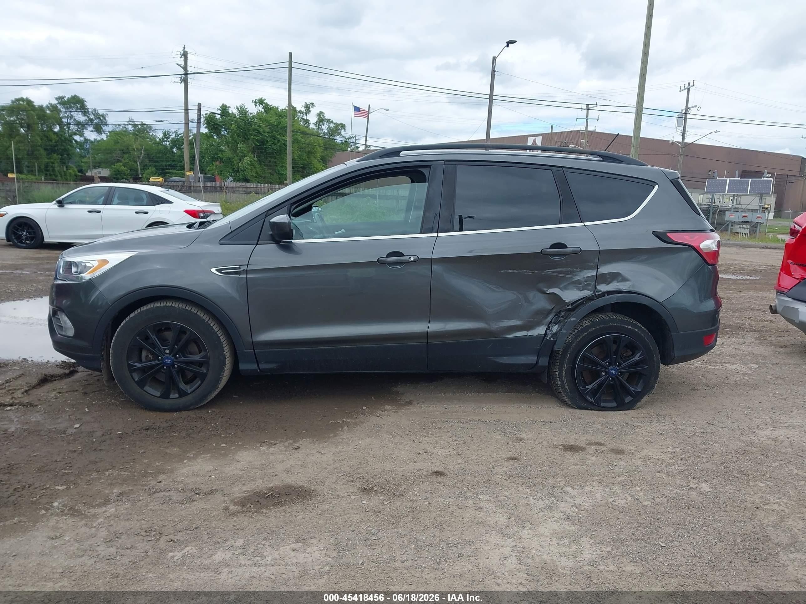 2018 Ford Escape Sel Gray vin: 1FMCU9HD5JUB30861