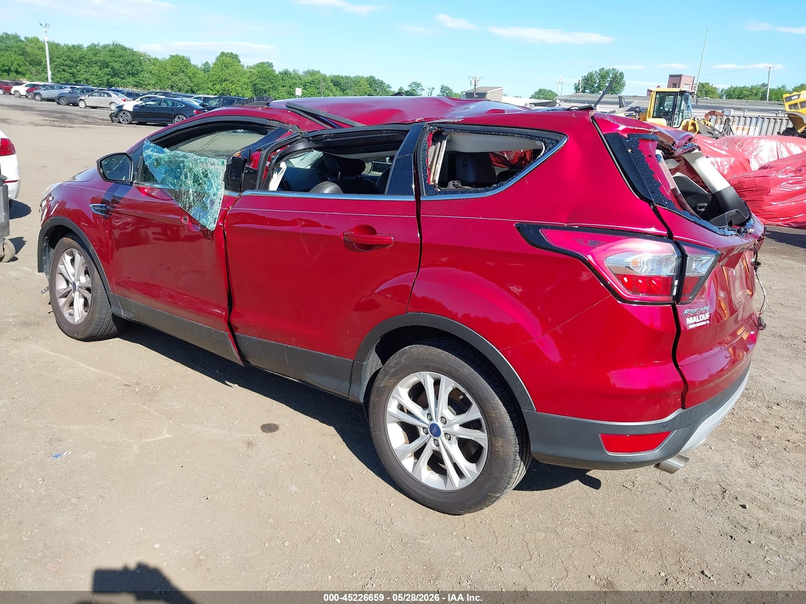 2018 Ford Escape Sel Красный vin: 1FMCU9HD6JUB33560