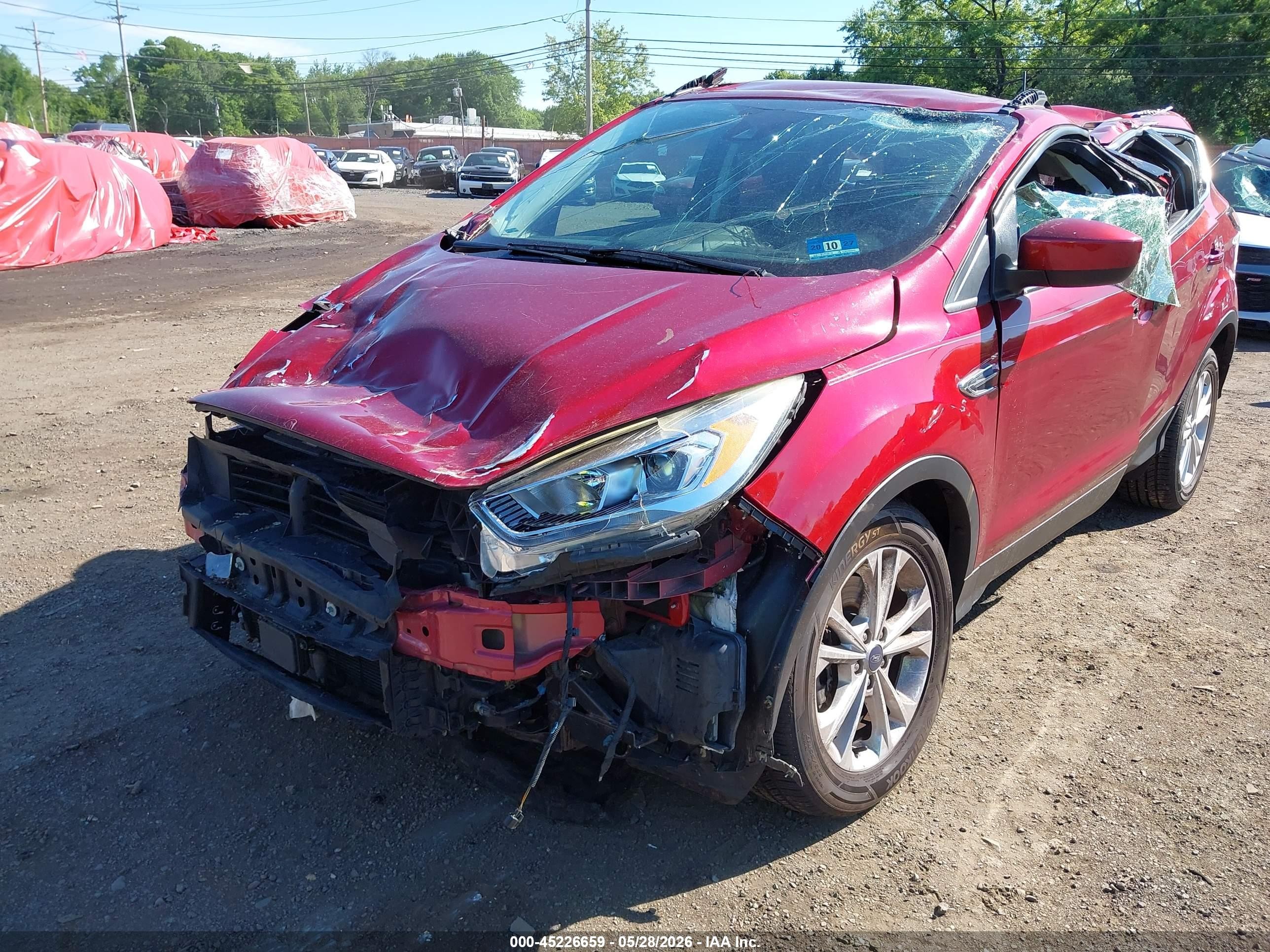 2018 Ford Escape Sel Красный vin: 1FMCU9HD6JUB33560