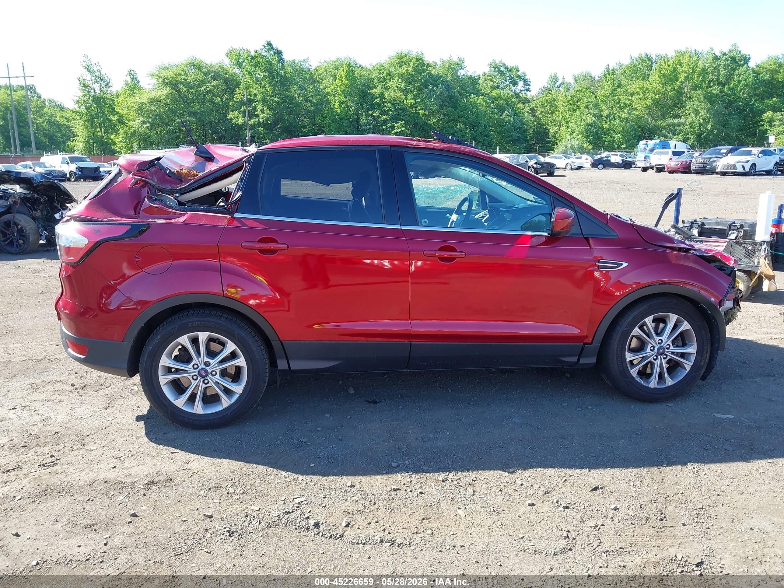 2018 Ford Escape Sel Красный vin: 1FMCU9HD6JUB33560