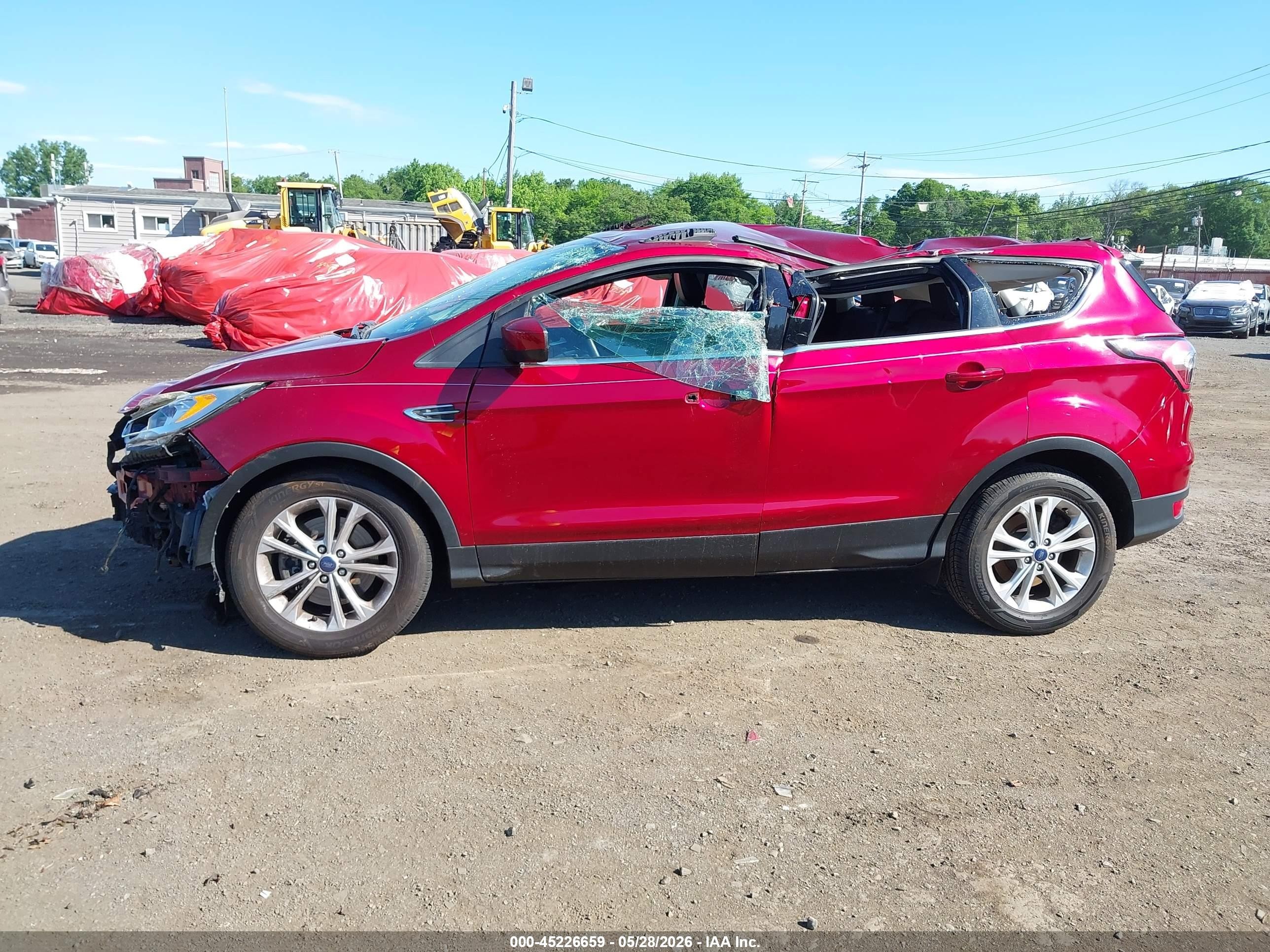 2018 Ford Escape Sel Красный vin: 1FMCU9HD6JUB33560