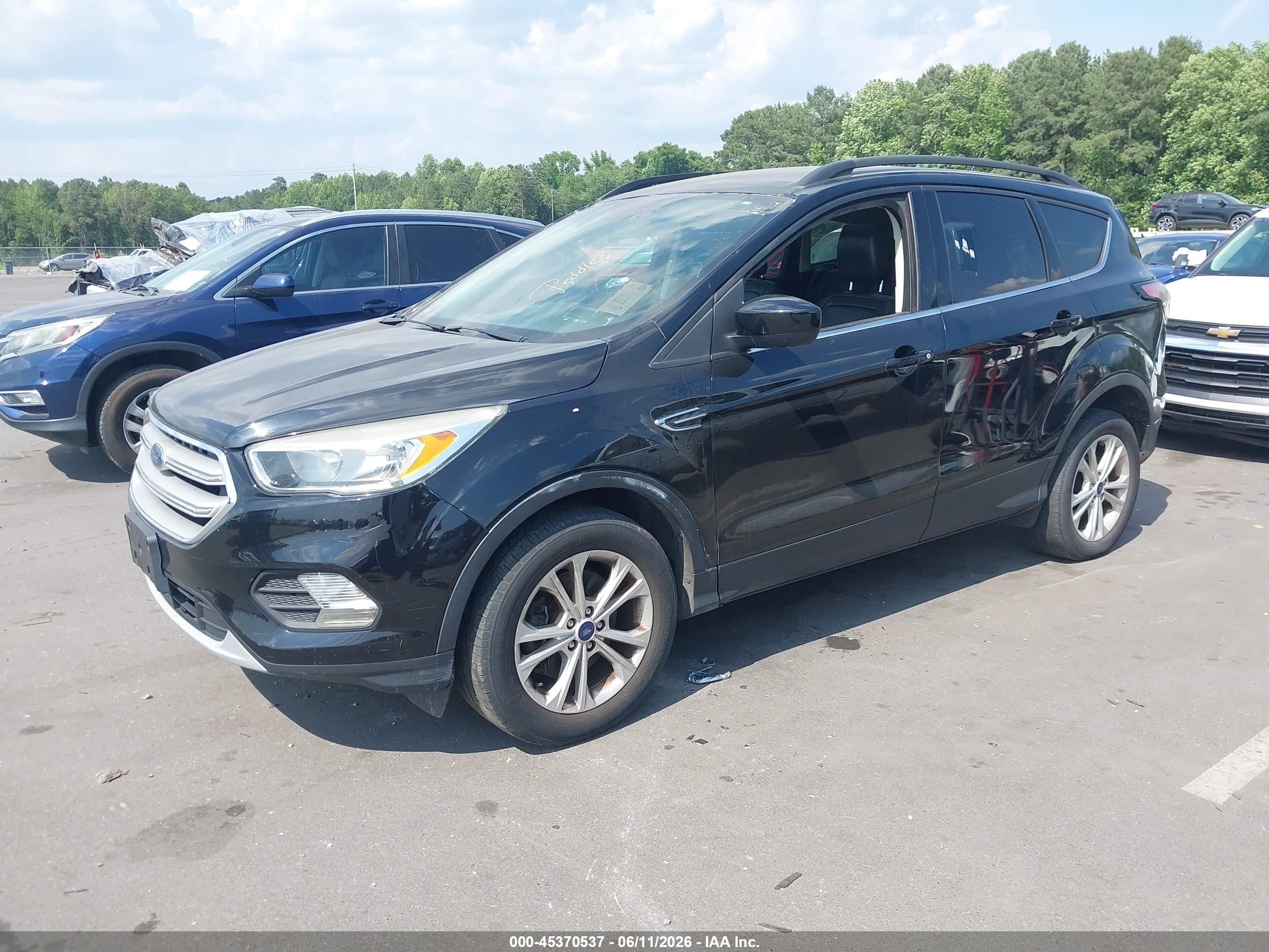 2018 Ford Escape Sel Black vin: 1FMCU9HD6JUB78658