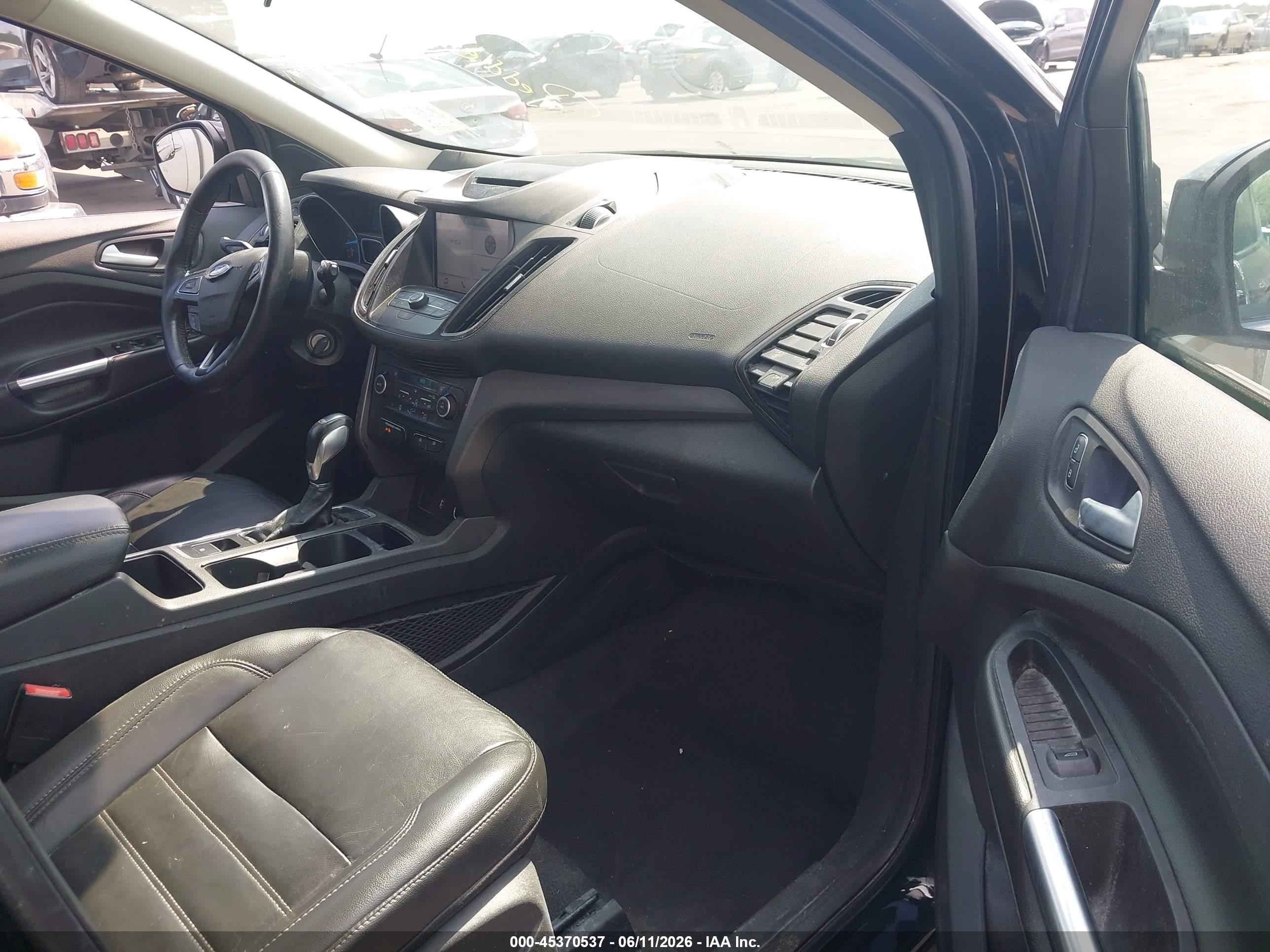 2018 Ford Escape Sel Black vin: 1FMCU9HD6JUB78658