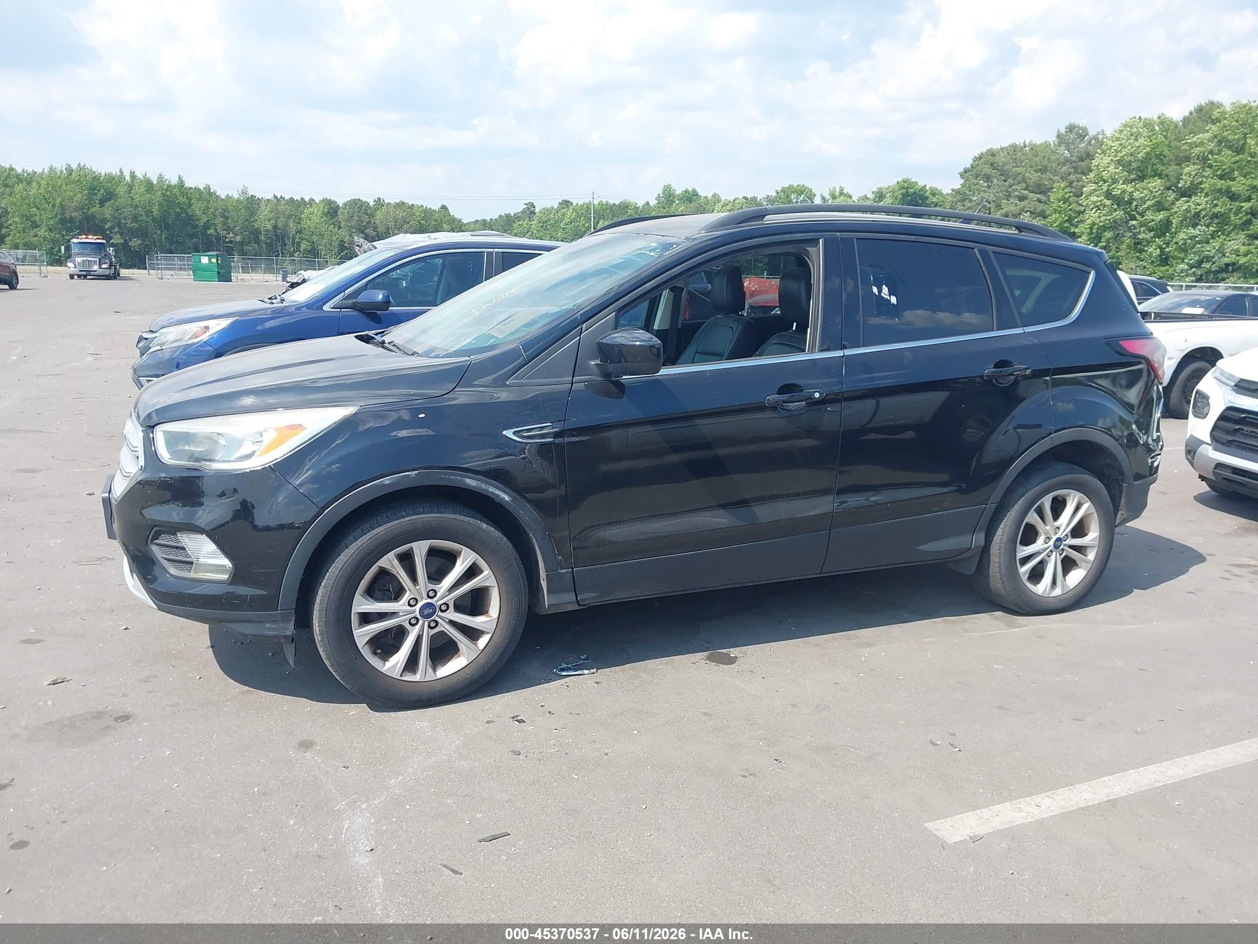 2018 Ford Escape Sel Black vin: 1FMCU9HD6JUB78658