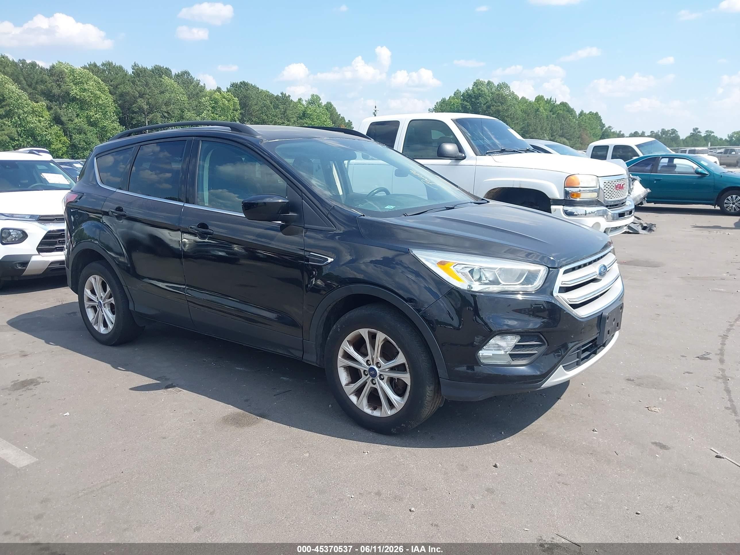 2018 Ford Escape Sel Black vin: 1FMCU9HD6JUB78658