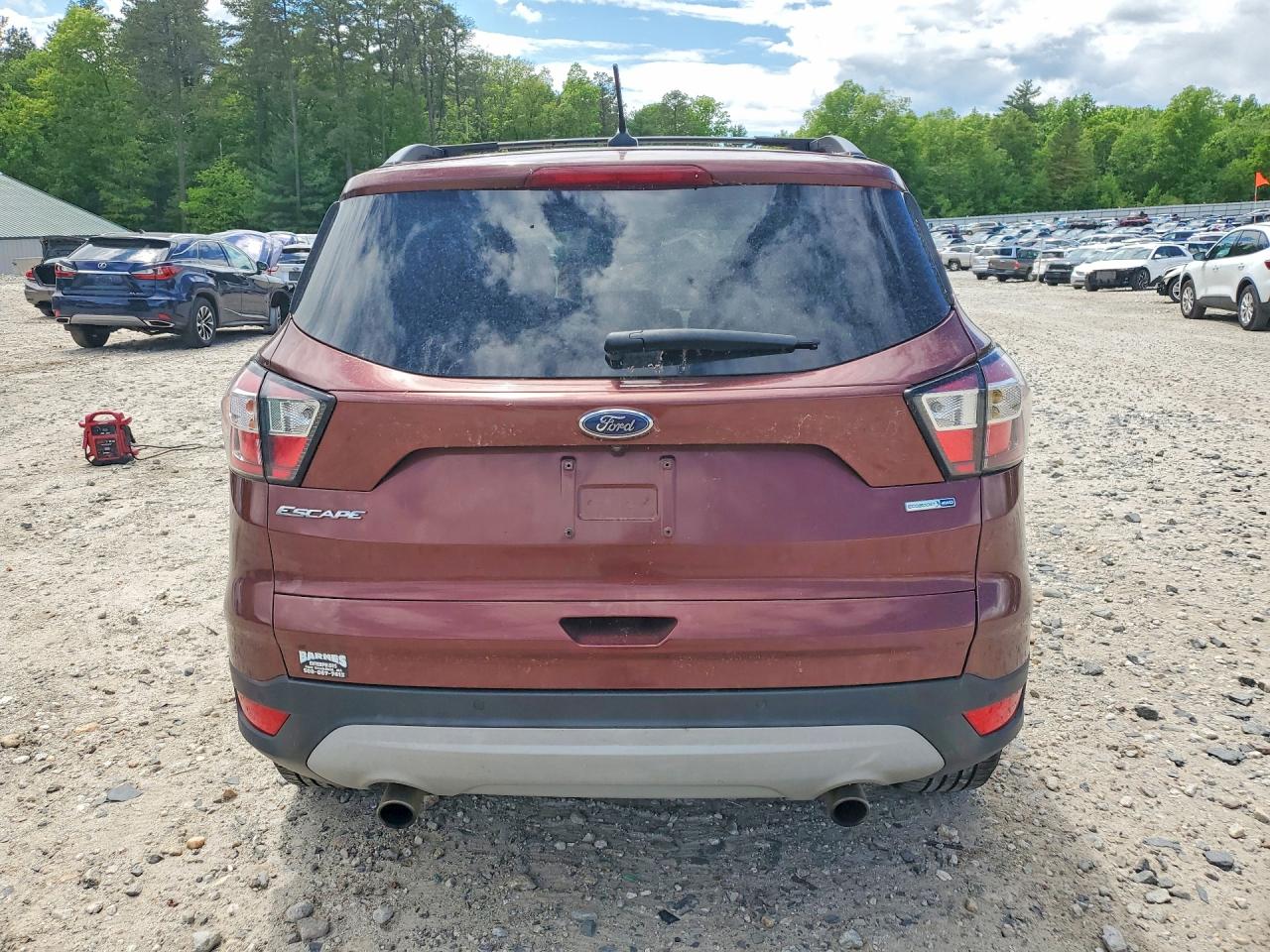 2018 Ford Escape Sel Brown vin: 1FMCU9HD7JUA94722