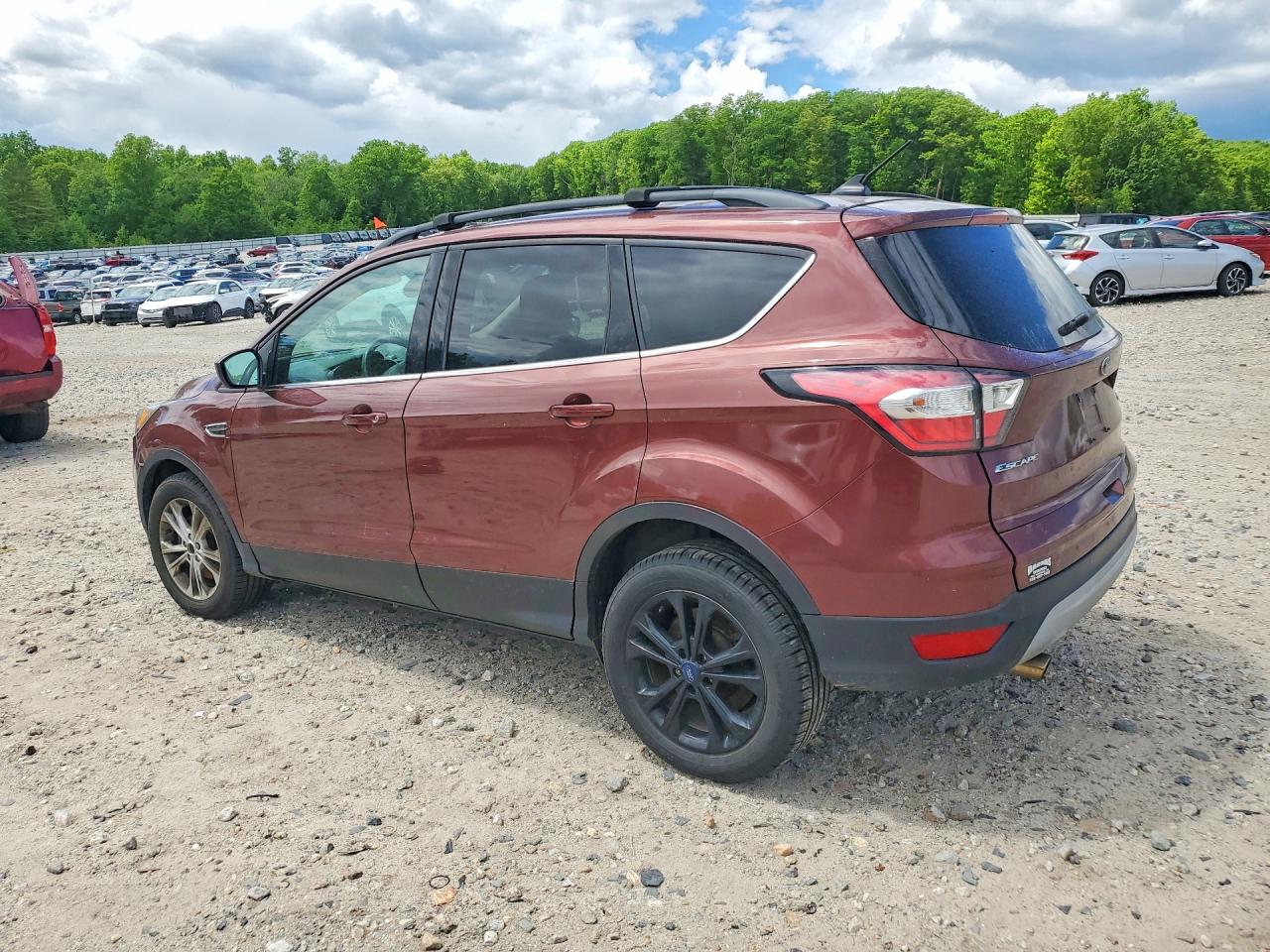 2018 Ford Escape Sel Brown vin: 1FMCU9HD7JUA94722