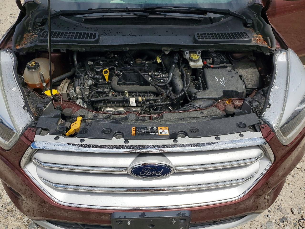 2018 Ford Escape Sel Brown vin: 1FMCU9HD7JUA94722