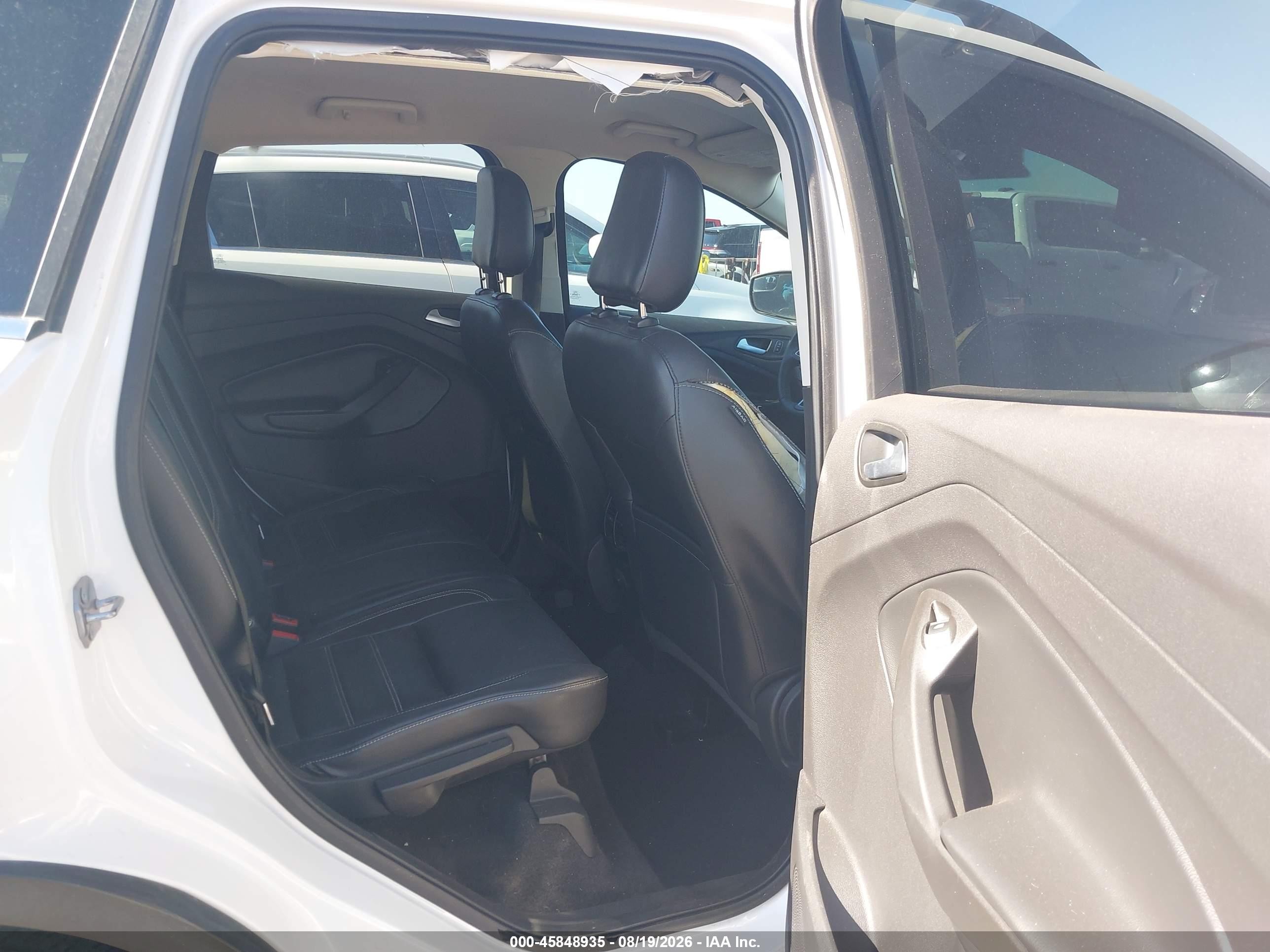 2018 Ford Escape Sel White vin: 1FMCU9HD9JUC35208