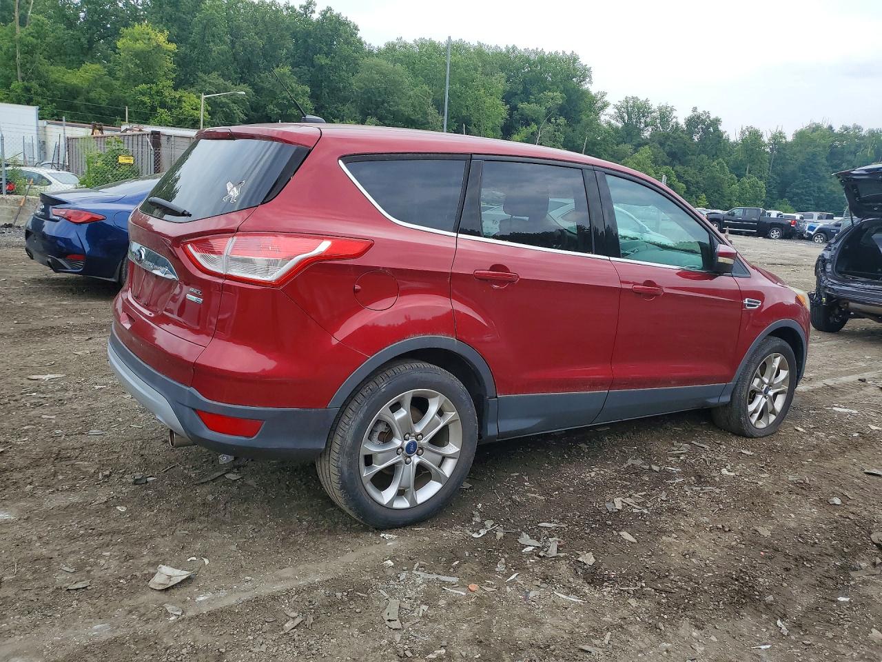 2013 Ford Escape Sel Red vin: 1FMCU9HX0DUB35724