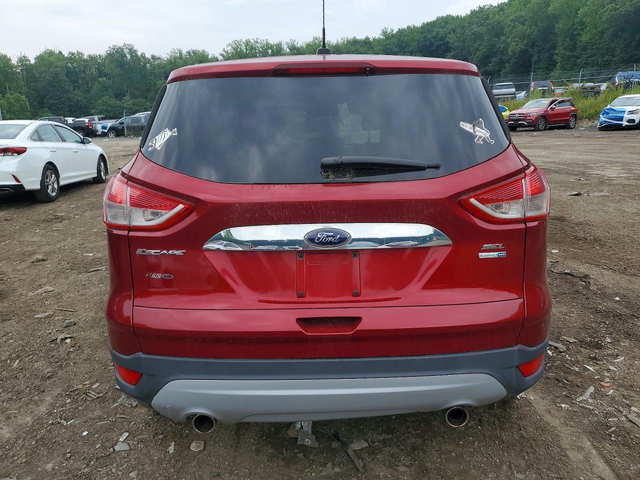 2013 Ford Escape Sel Red vin: 1FMCU9HX0DUB35724