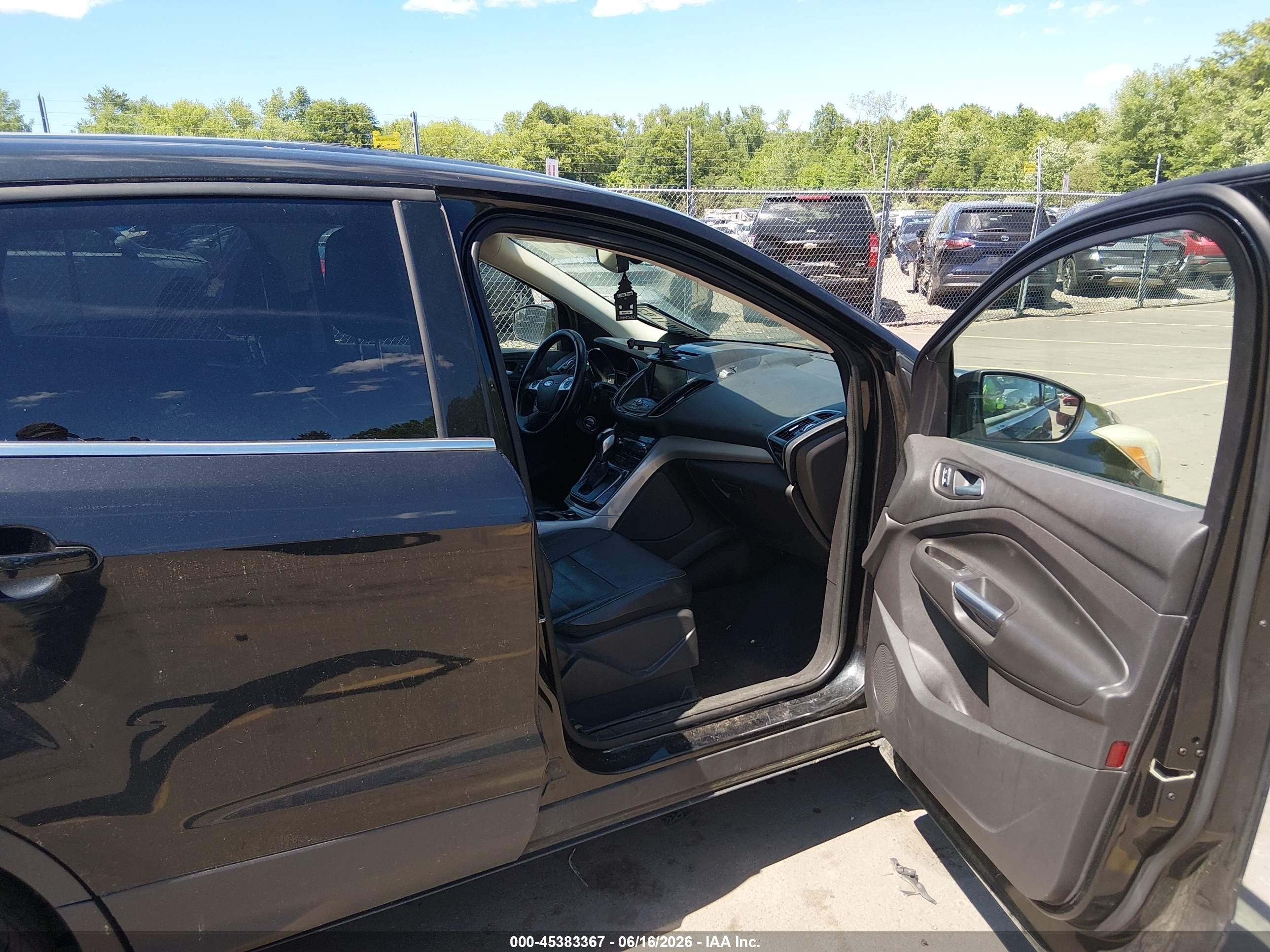 2013 Ford Escape Sel Black vin: 1FMCU9HX0DUB98872
