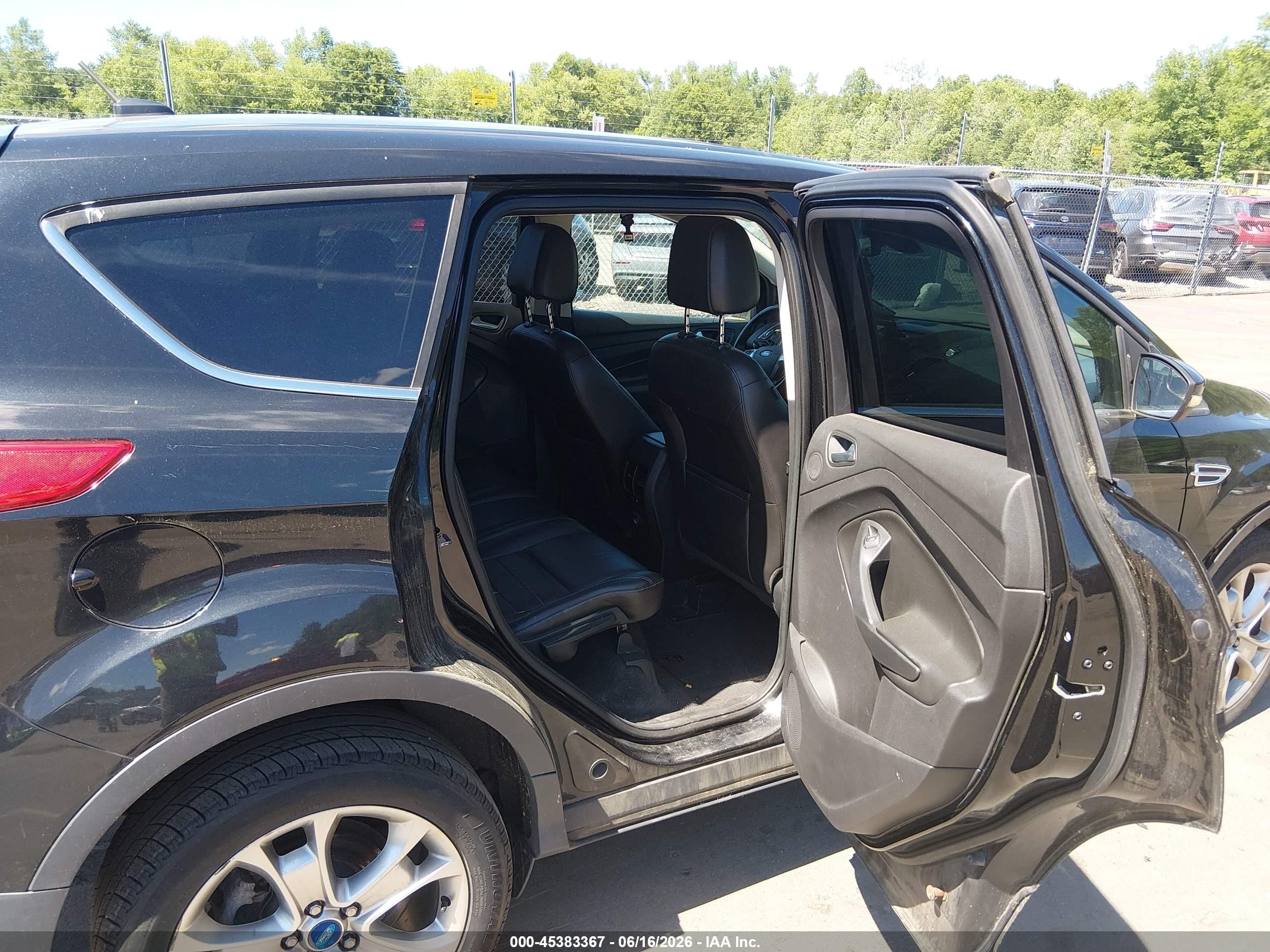 2013 Ford Escape Sel Black vin: 1FMCU9HX0DUB98872