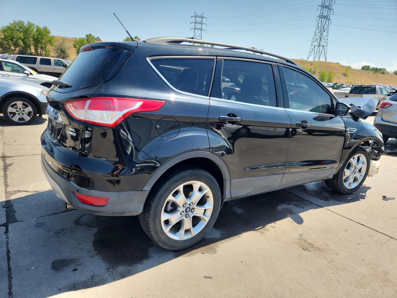 2013 Ford Escape Sel Black vin: 1FMCU9HX0DUC46595