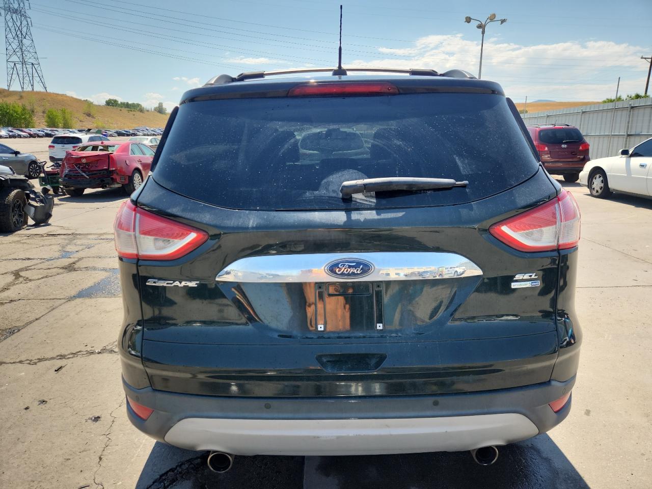 2013 Ford Escape Sel Black vin: 1FMCU9HX0DUC46595