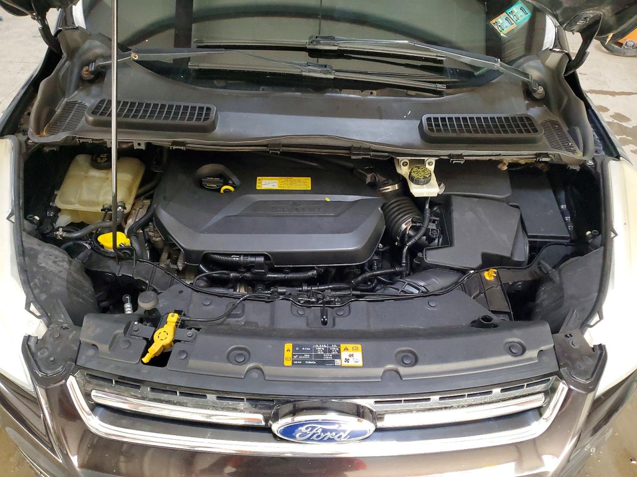 2013 Ford Escape Sel Черный vin: 1FMCU9HX0DUC52929