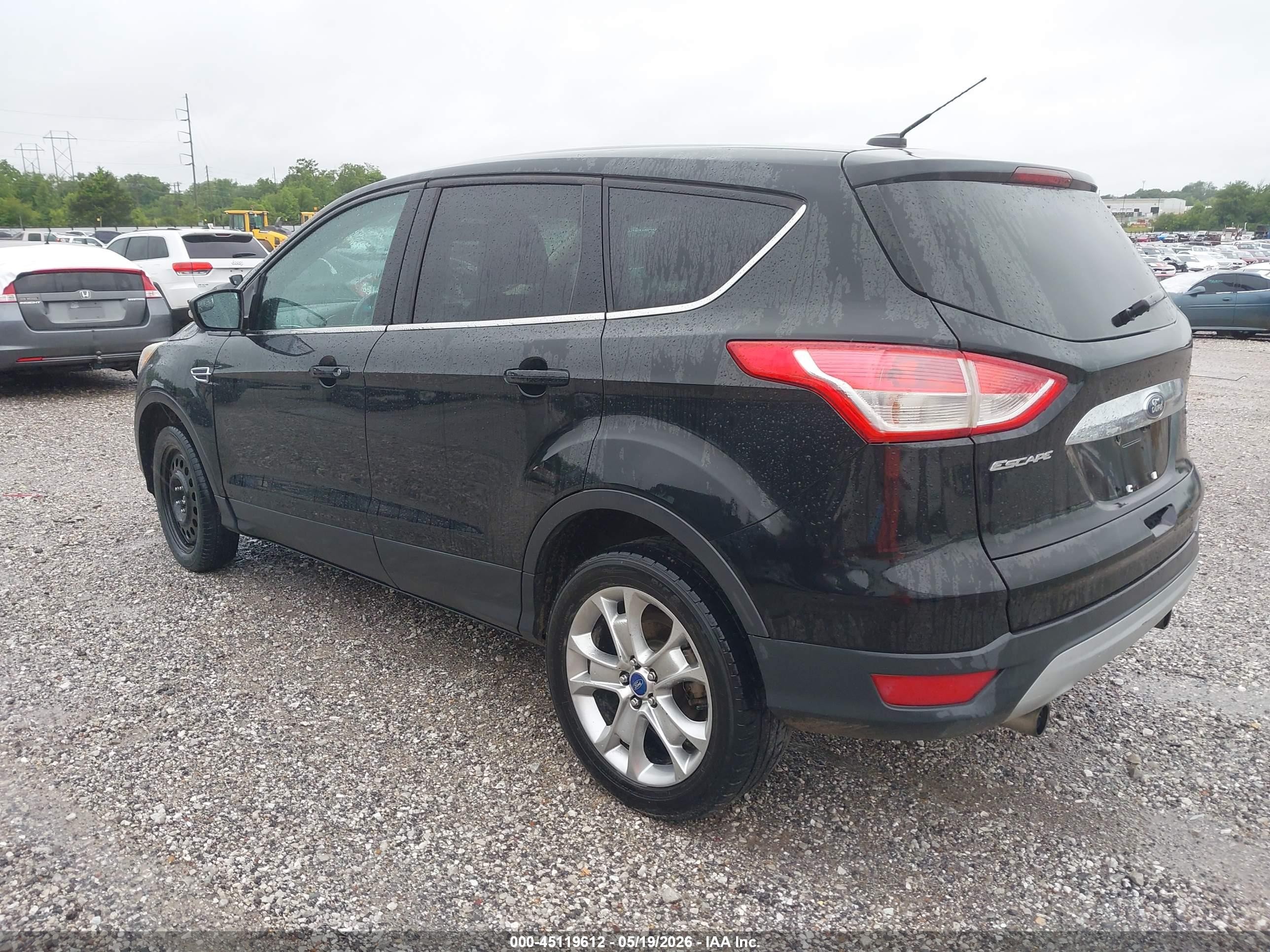 2013 Ford Escape Sel Black vin: 1FMCU9HX0DUC87440